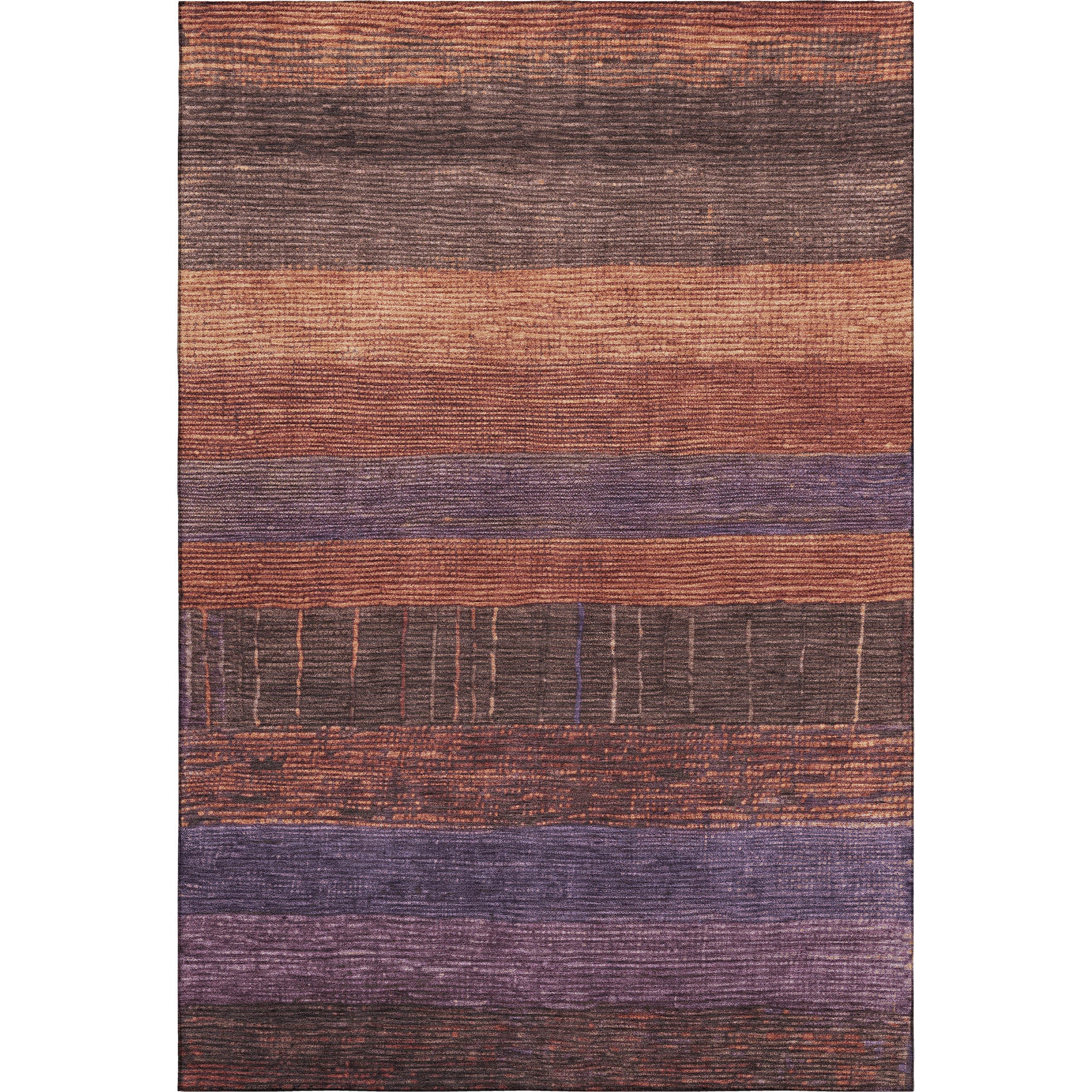 Baku Machine Washable Transitional Paprika Orange Rug 2'6" x 3'10" #shape_Rectangle