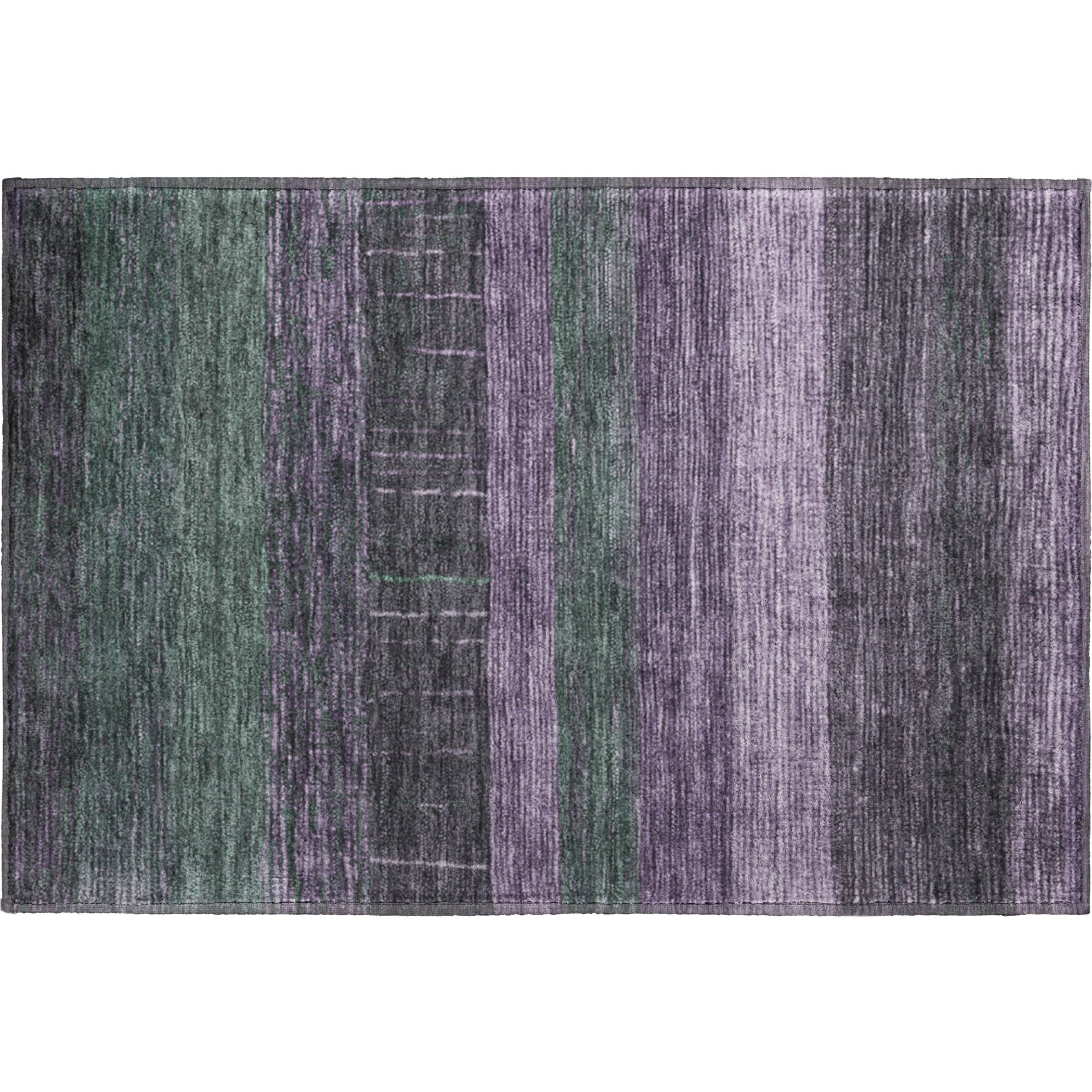 Baku Machine Washable Transitional Purple Rug 1'8" x 2'6" #shape_Rectangle