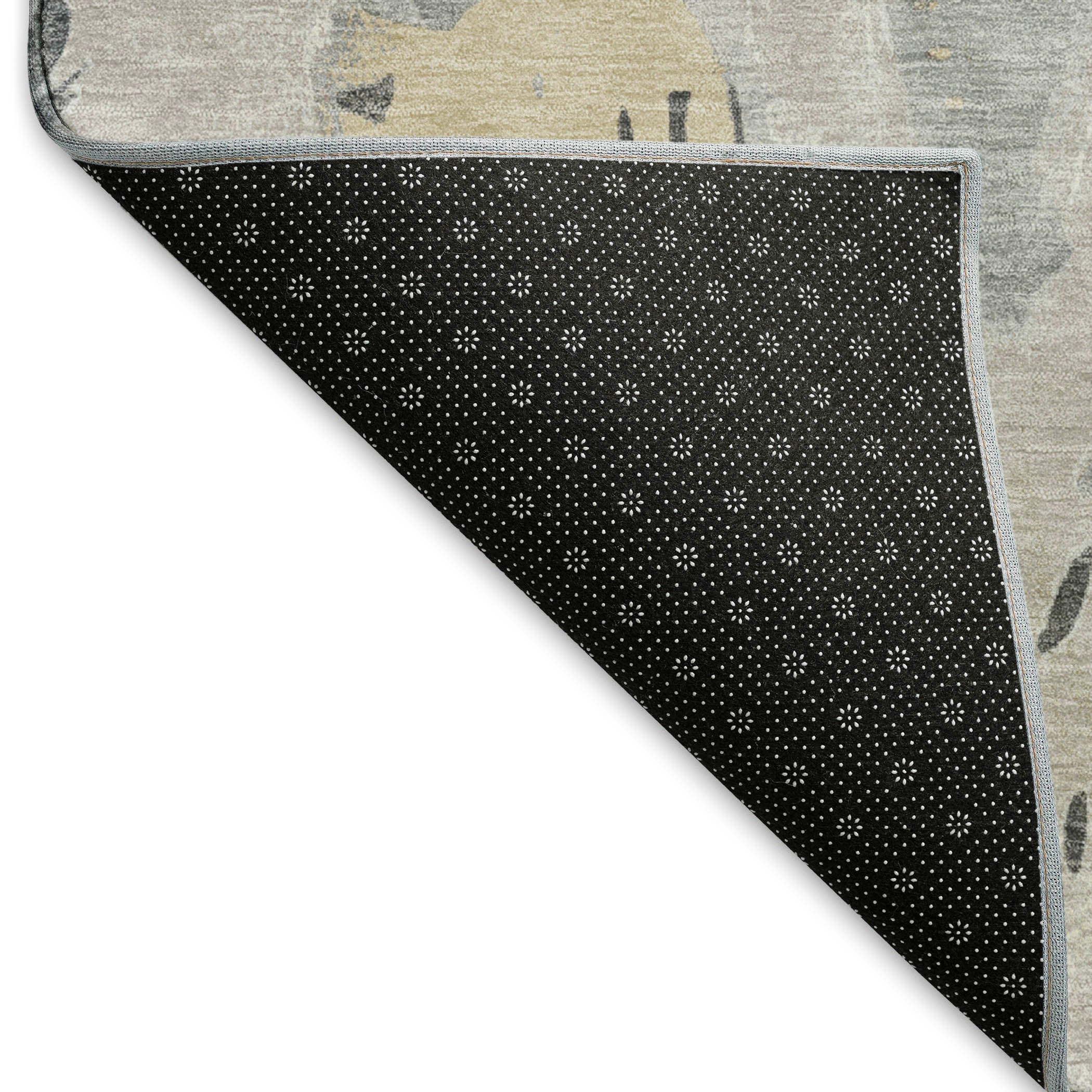 Cusco Machine Washable Transitional Taupe Brown Rug 1'8" x 2'6" #shape_Rectangle