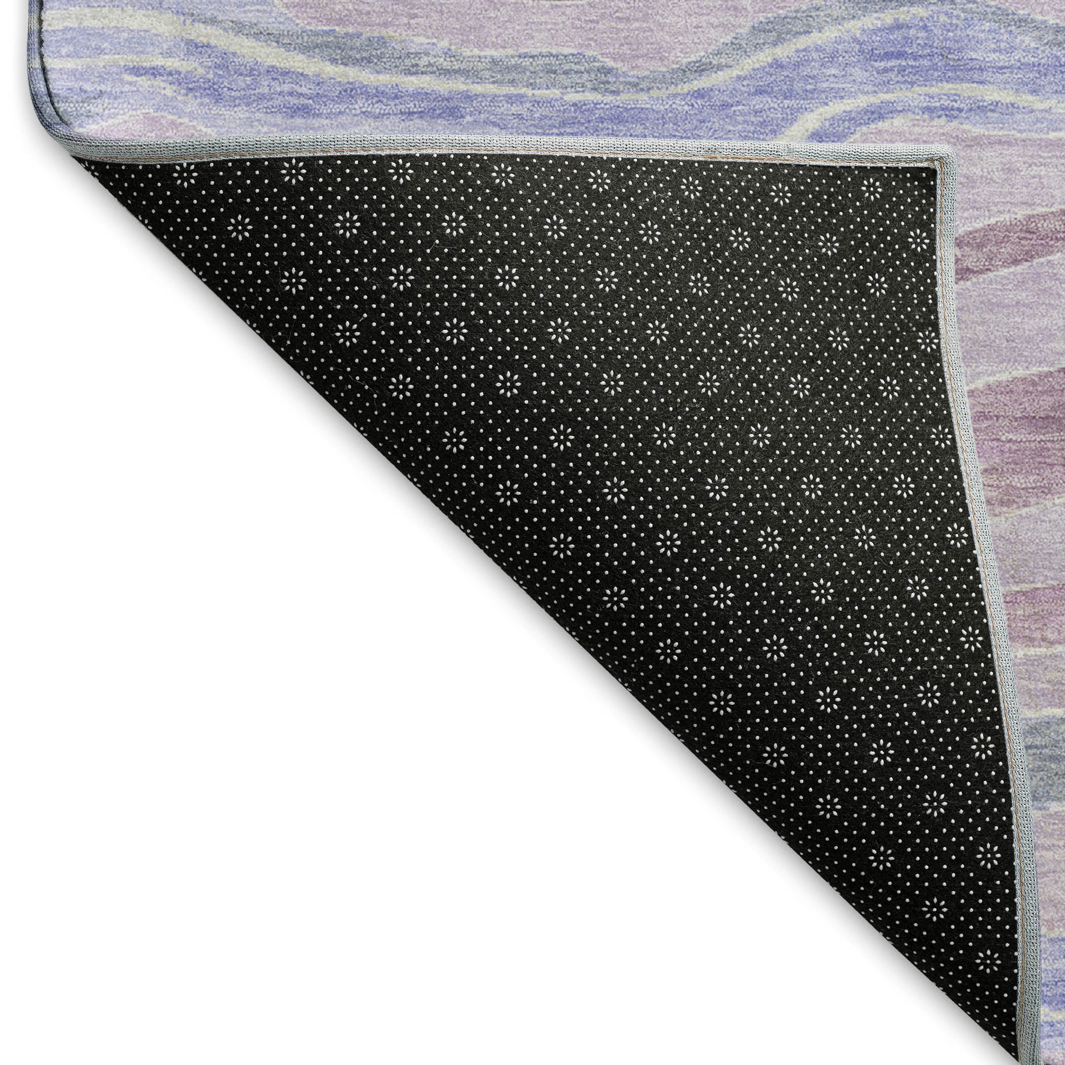 Nairobi Machine Washable Transitional Lavender Purple Rug 1'8" x 2'6" #shape_Rectangle