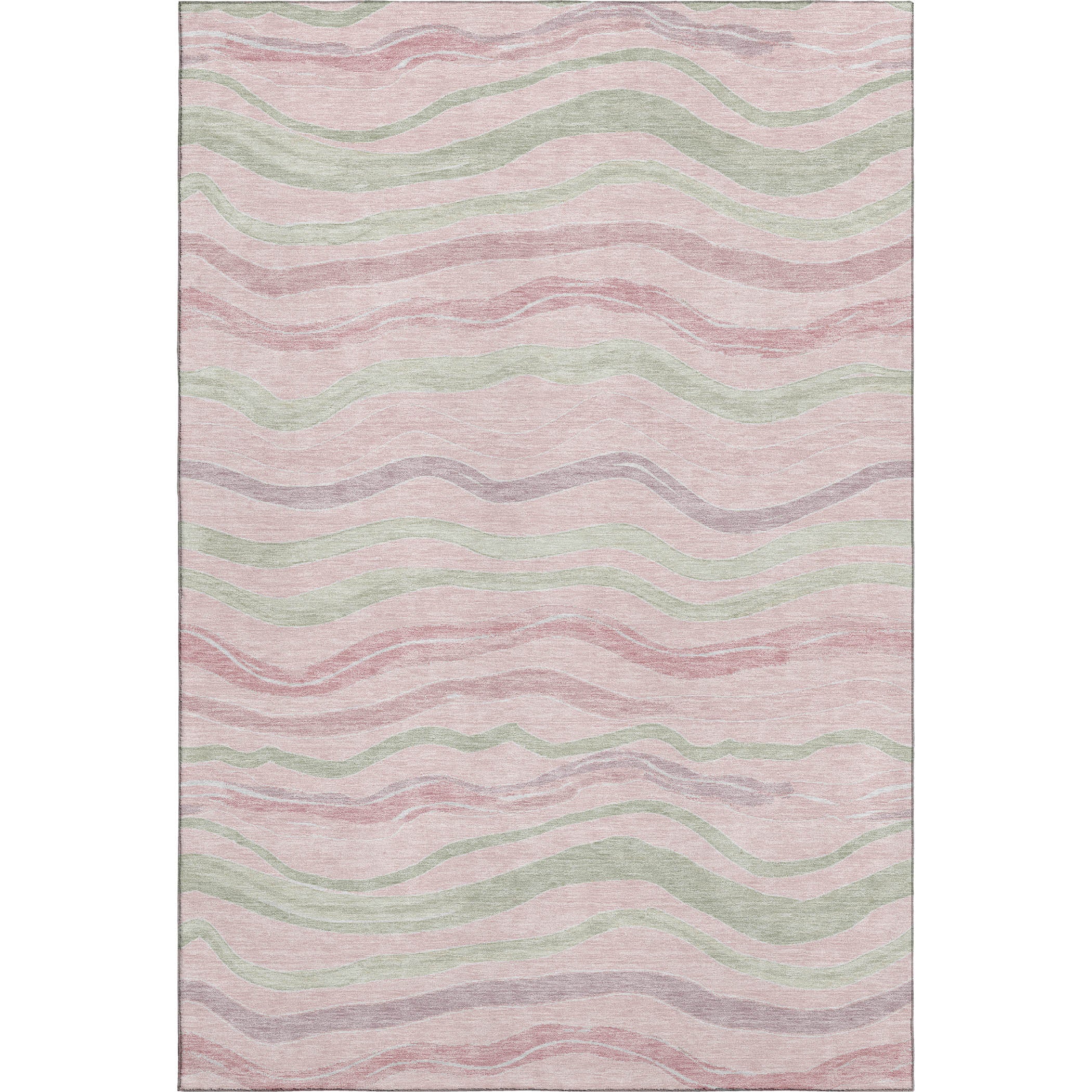 Nairobi Machine Washable Transitional Pink Rug 2'6" x 3'10" #shape_Rectangle