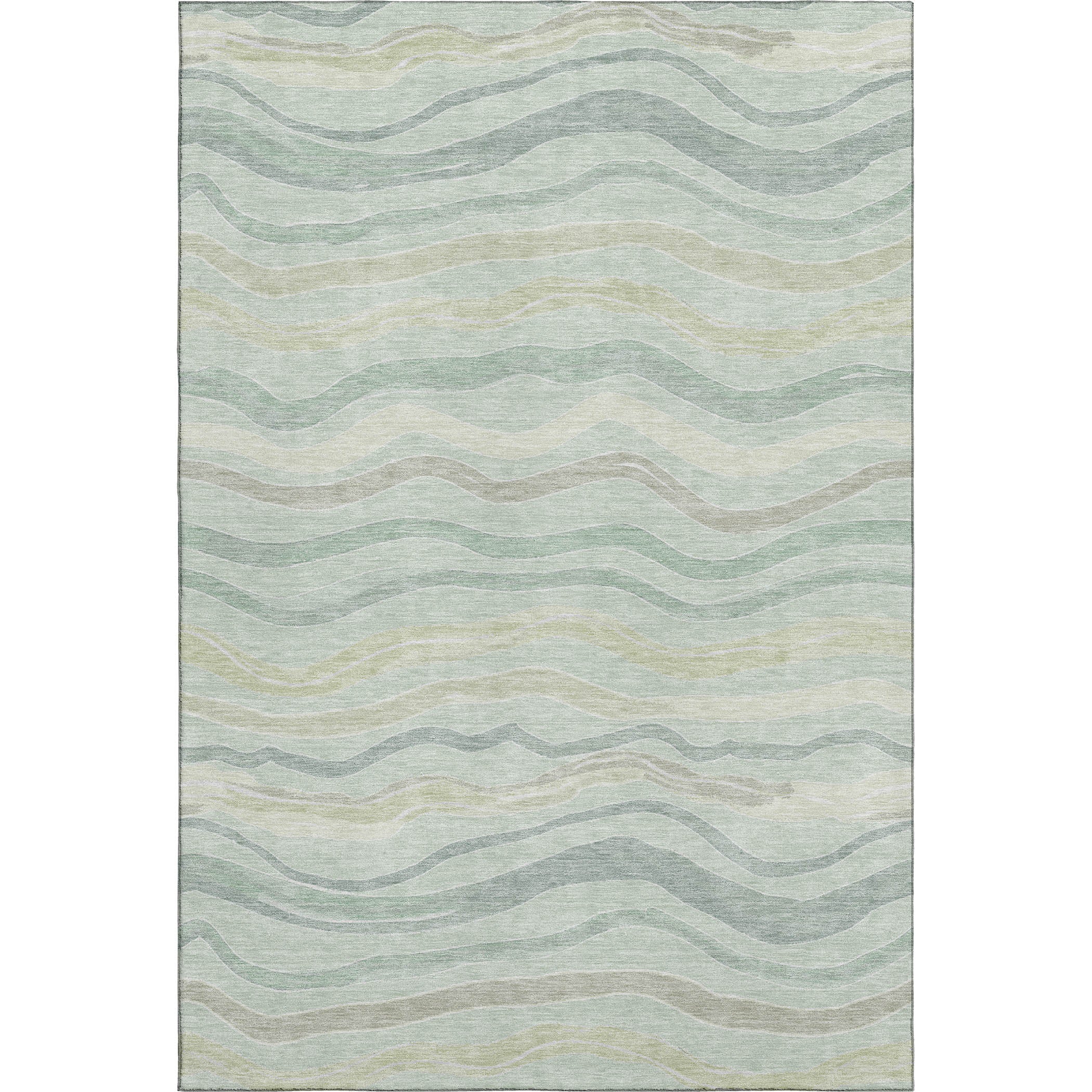 Nairobi Machine Washable Transitional Sage Green Rug 2'6" x 3'10" #shape_Rectangle