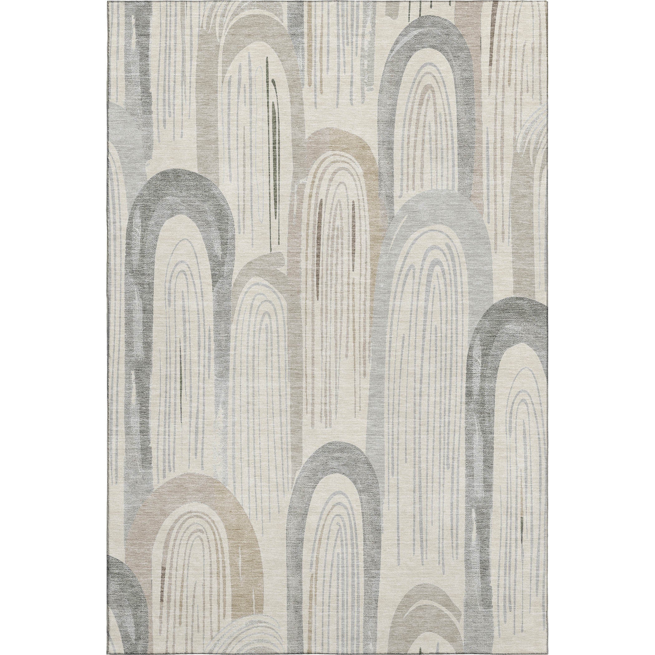 Ghent Machine Washable Transitional Beige Brown Rug 2'6" x 3'10" #shape_Rectangle