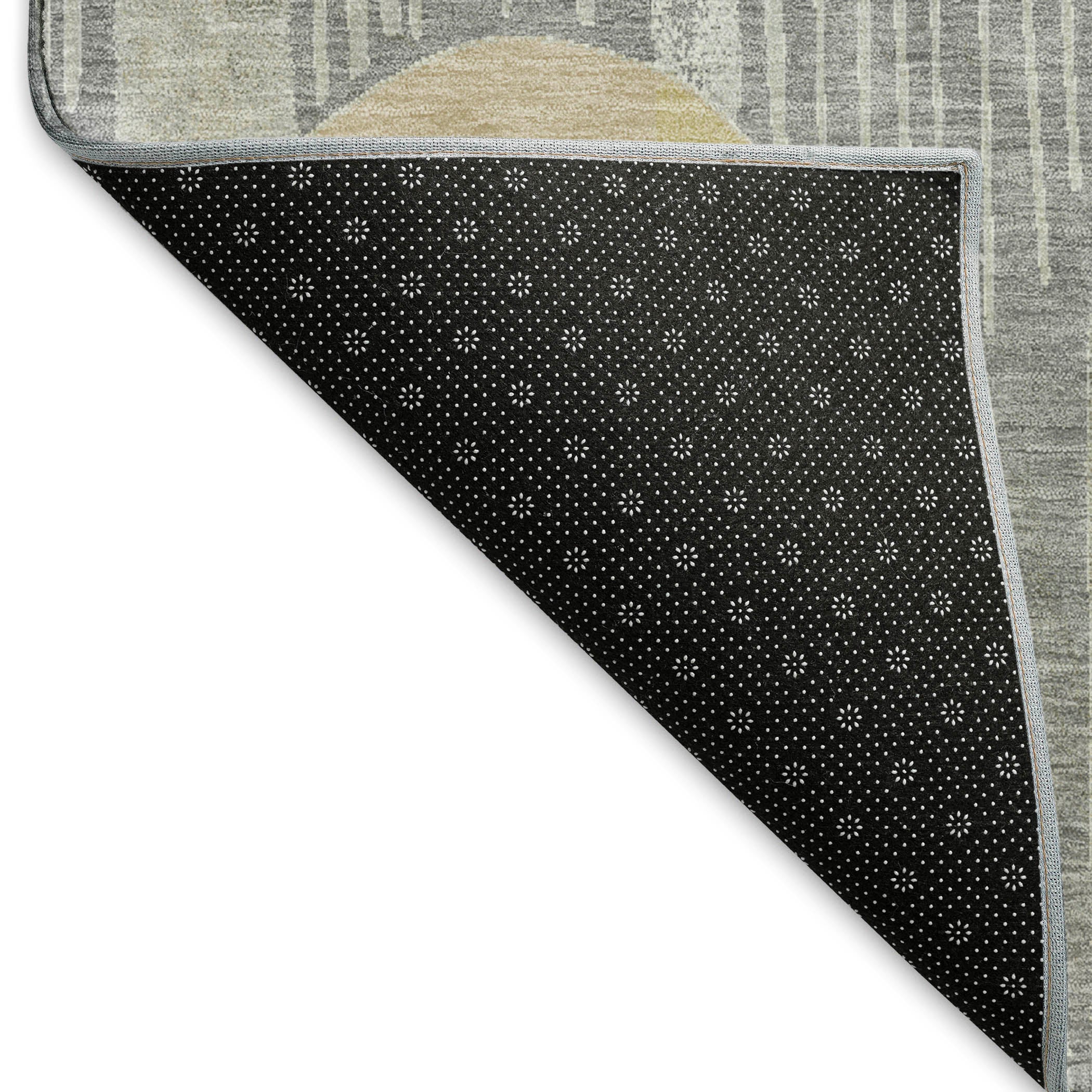 Ghent Machine Washable Transitional Gray Rug 1'8" x 2'6" #shape_Rectangle