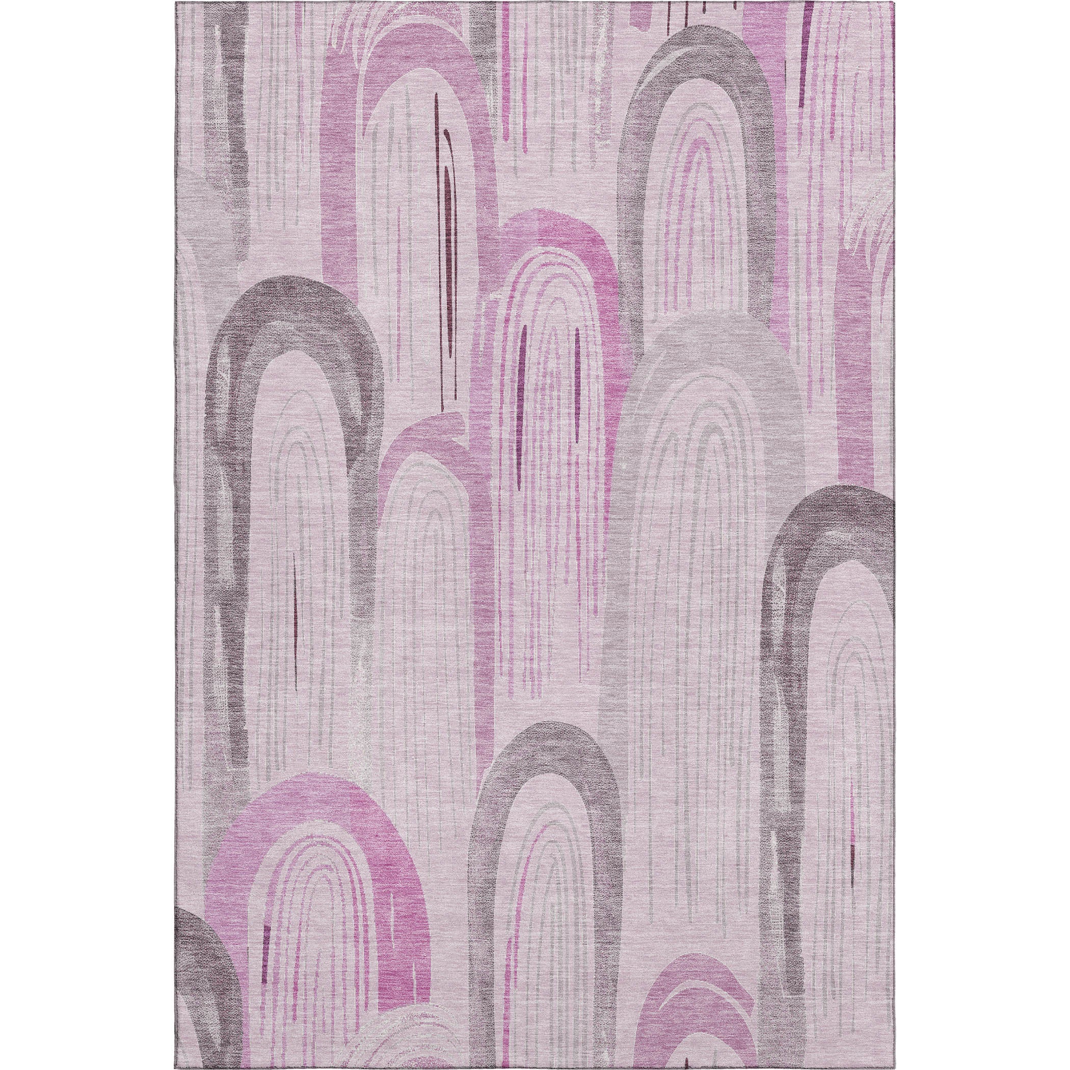 Ghent Machine Washable Transitional Pink Rug 2'6" x 3'10" #shape_Rectangle