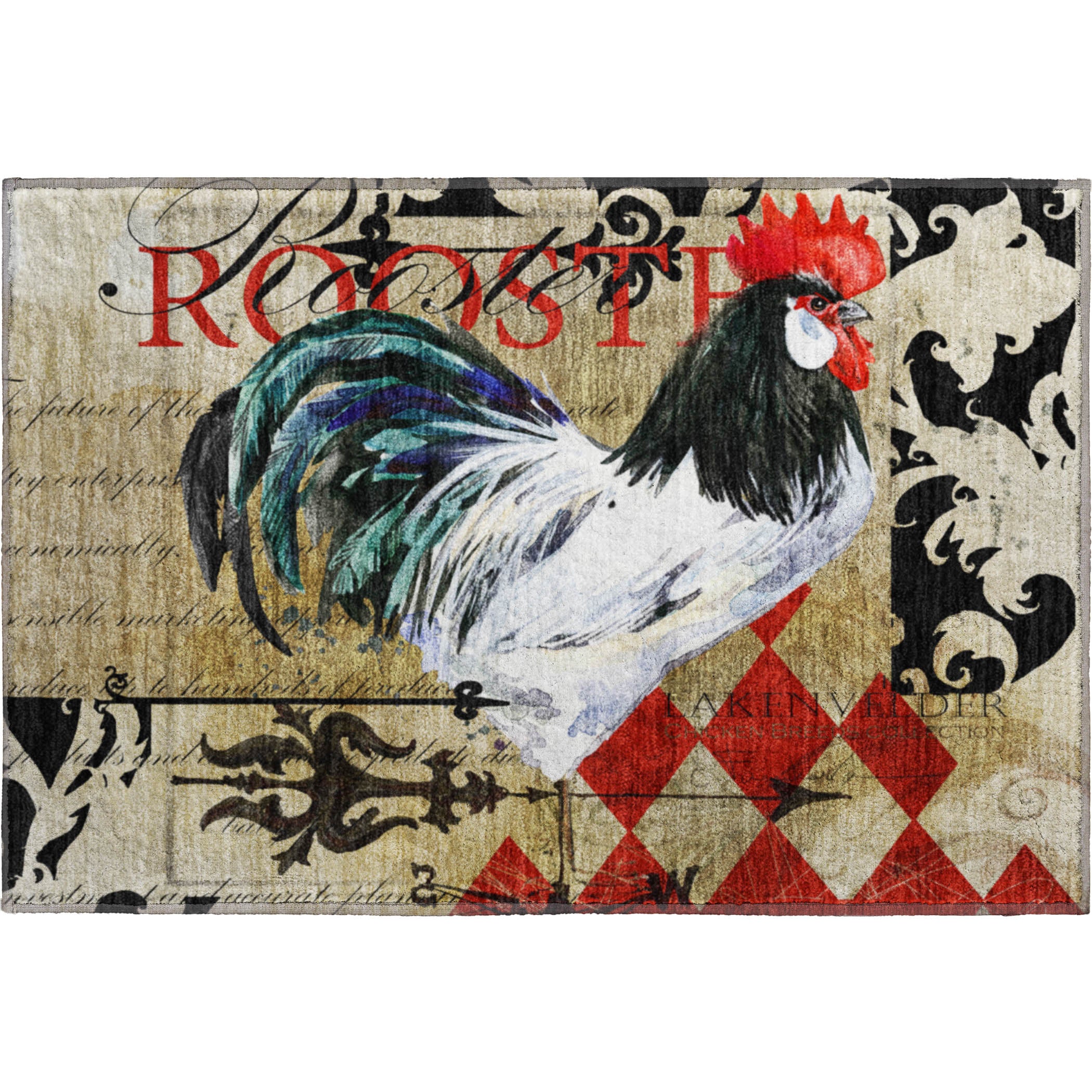 Split Machine Washable Kitchen Midnight Brown Rug 1'8" x 2'6" #shape_Rectangle