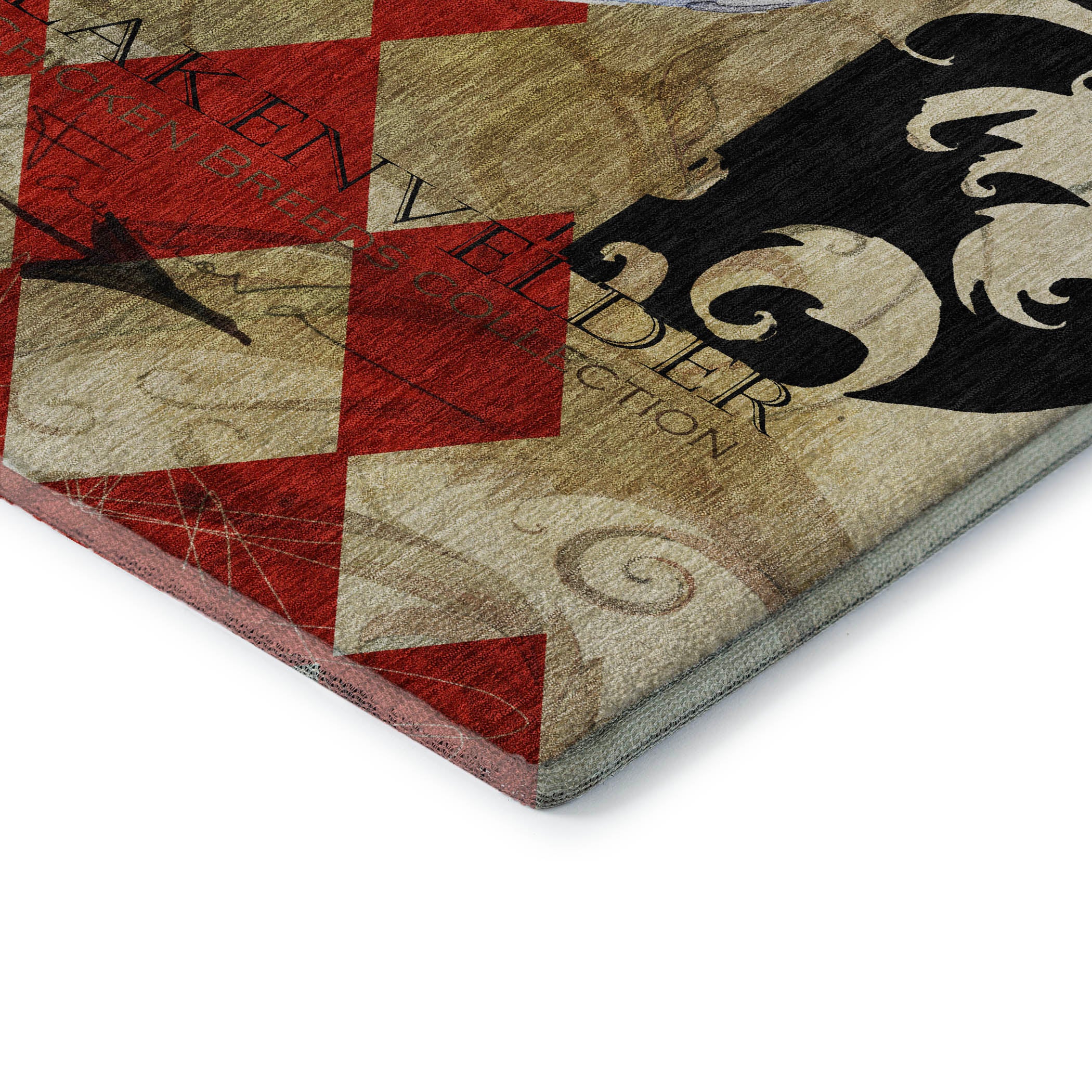 Split Machine Washable Kitchen Midnight Brown Rug 1'8" x 2'6" #shape_Rectangle
