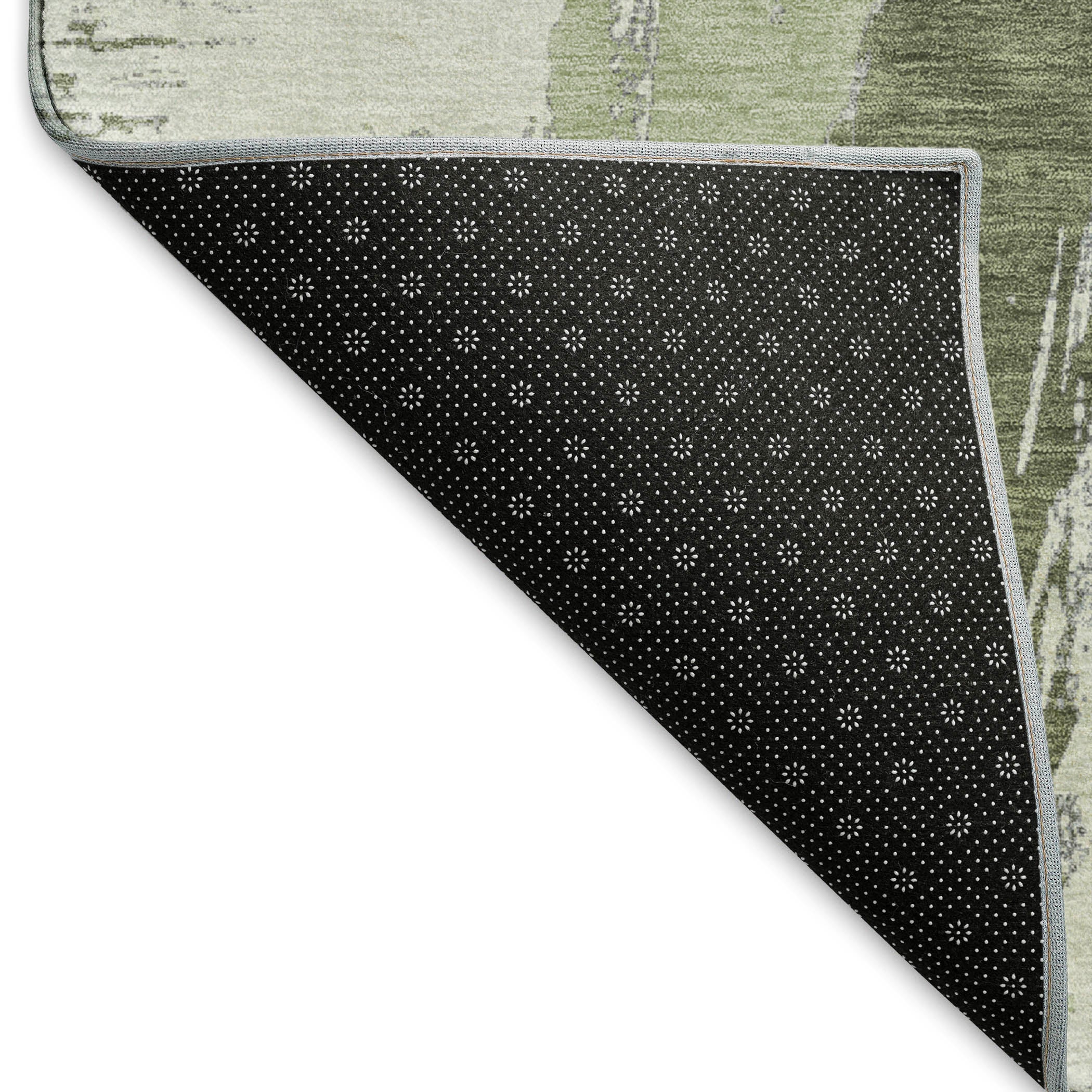 Cairo Machine Washable Transitional Aloe Green Rug 1'8" x 2'6" #shape_Rectangle