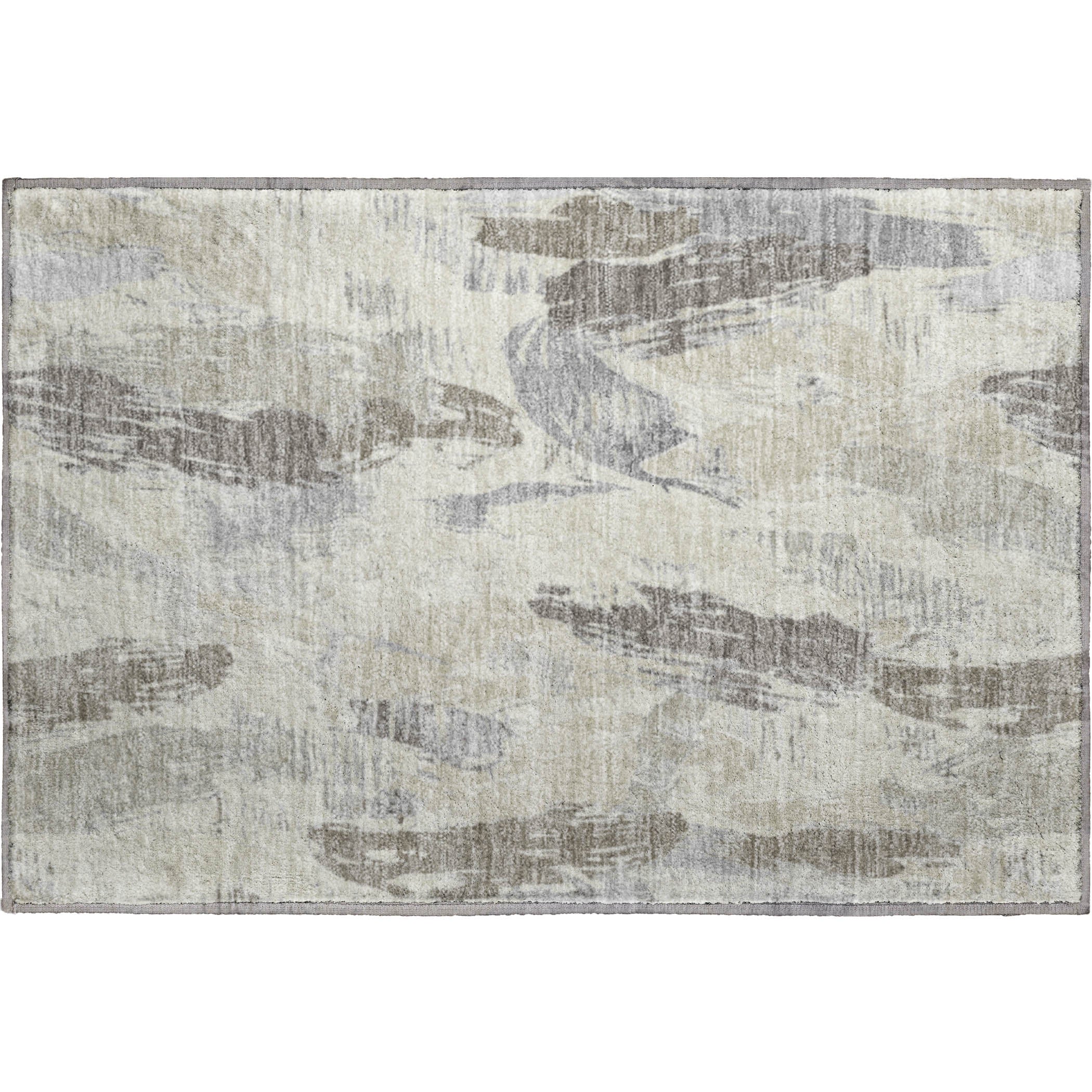 Cairo Machine Washable Transitional Taupe Brown Rug 1'8" x 2'6" #shape_Rectangle