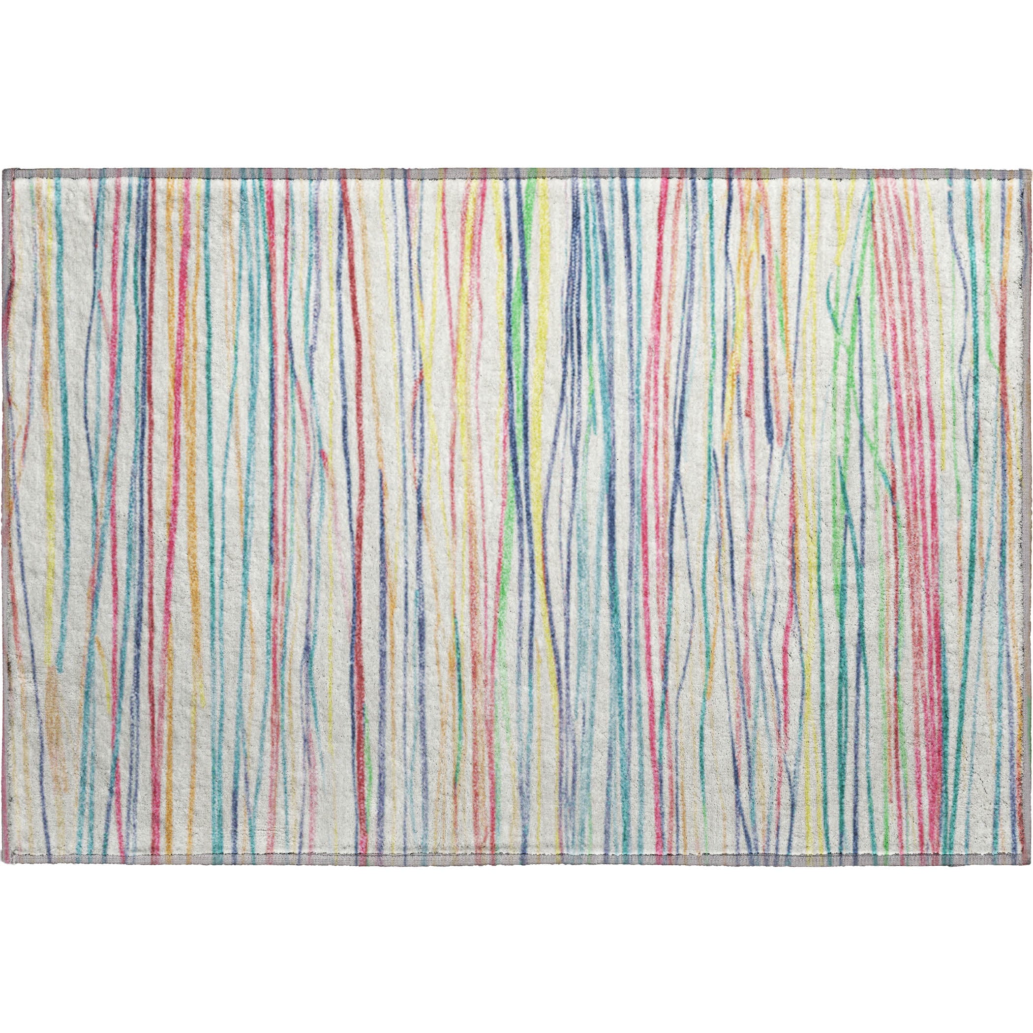 Havana Machine Washable Transitional Ivory Rug 1'8" x 2'6" #shape_Rectangle