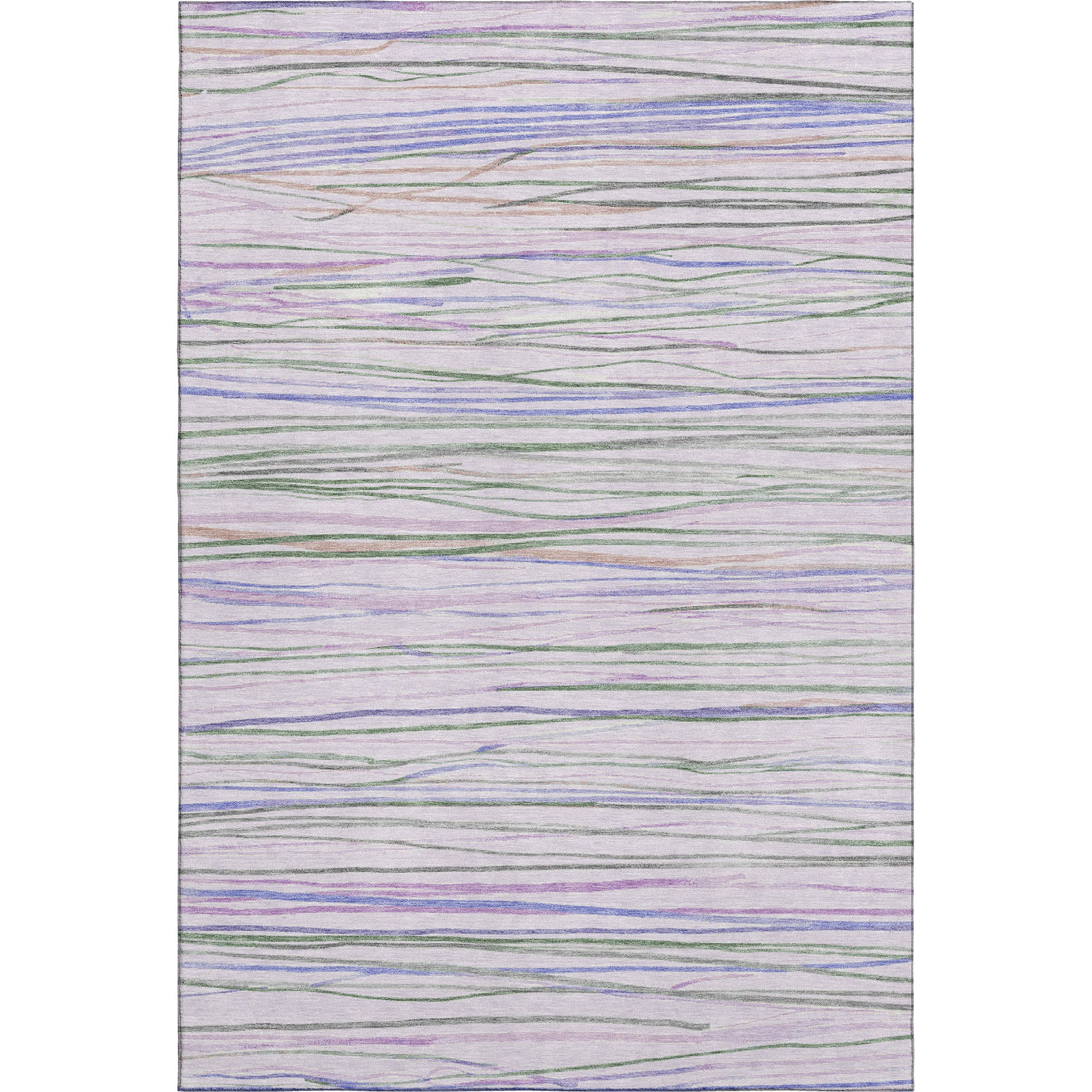 Havana Machine Washable Transitional Lavender Purple Rug 2'6" x 3'10" #shape_Rectangle
