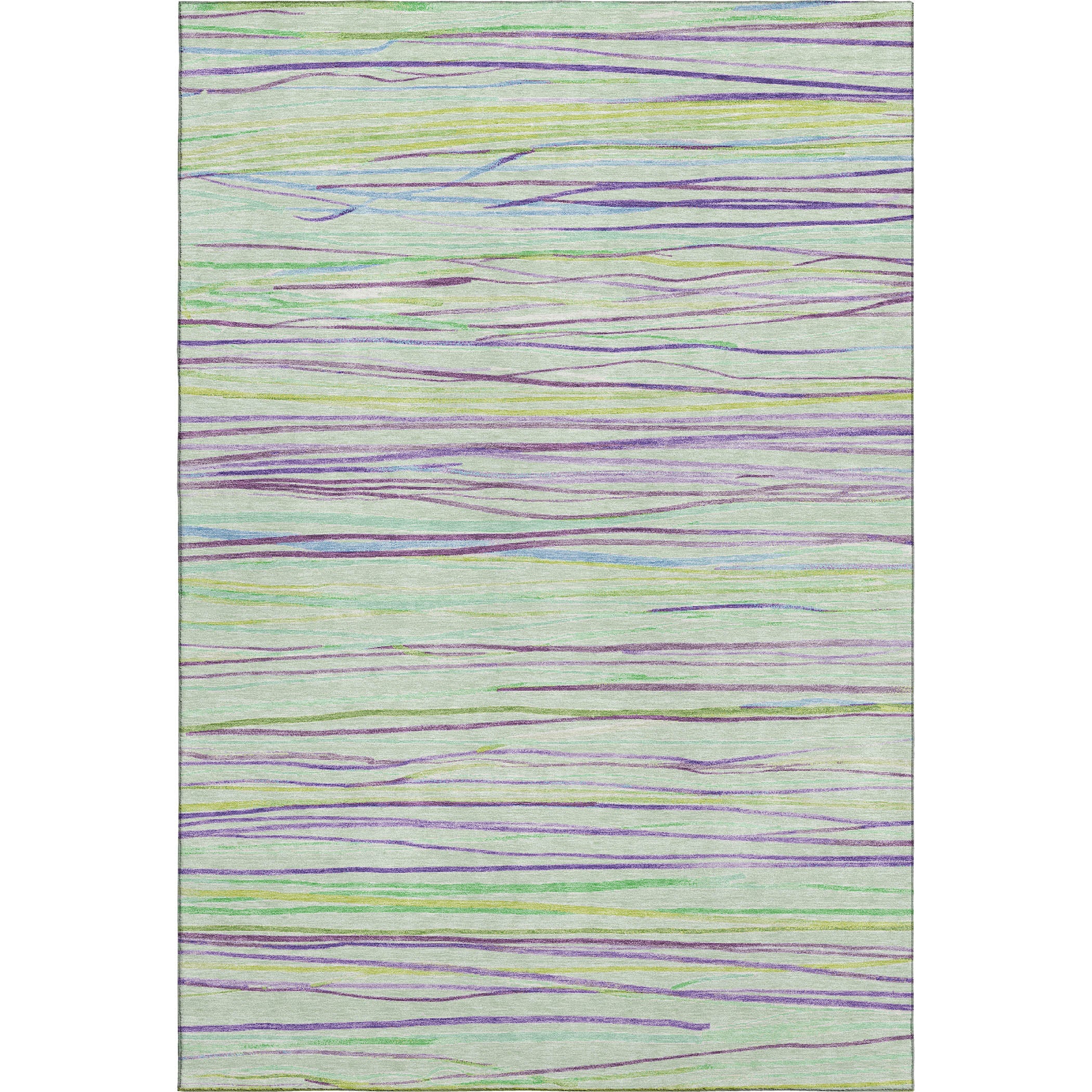 Havana Machine Washable Transitional Mint Green Rug 2'6" x 3'10" #shape_Rectangle
