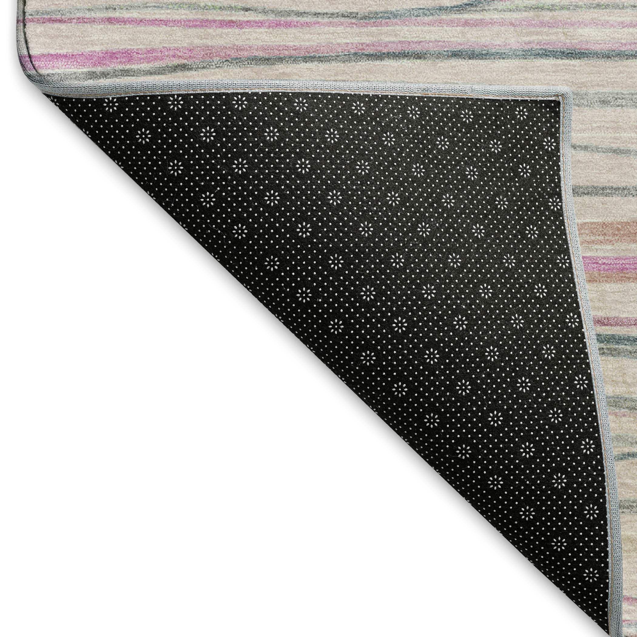 Havana Machine Washable Transitional Pink Rug 1'8" x 2'6" #shape_Rectangle