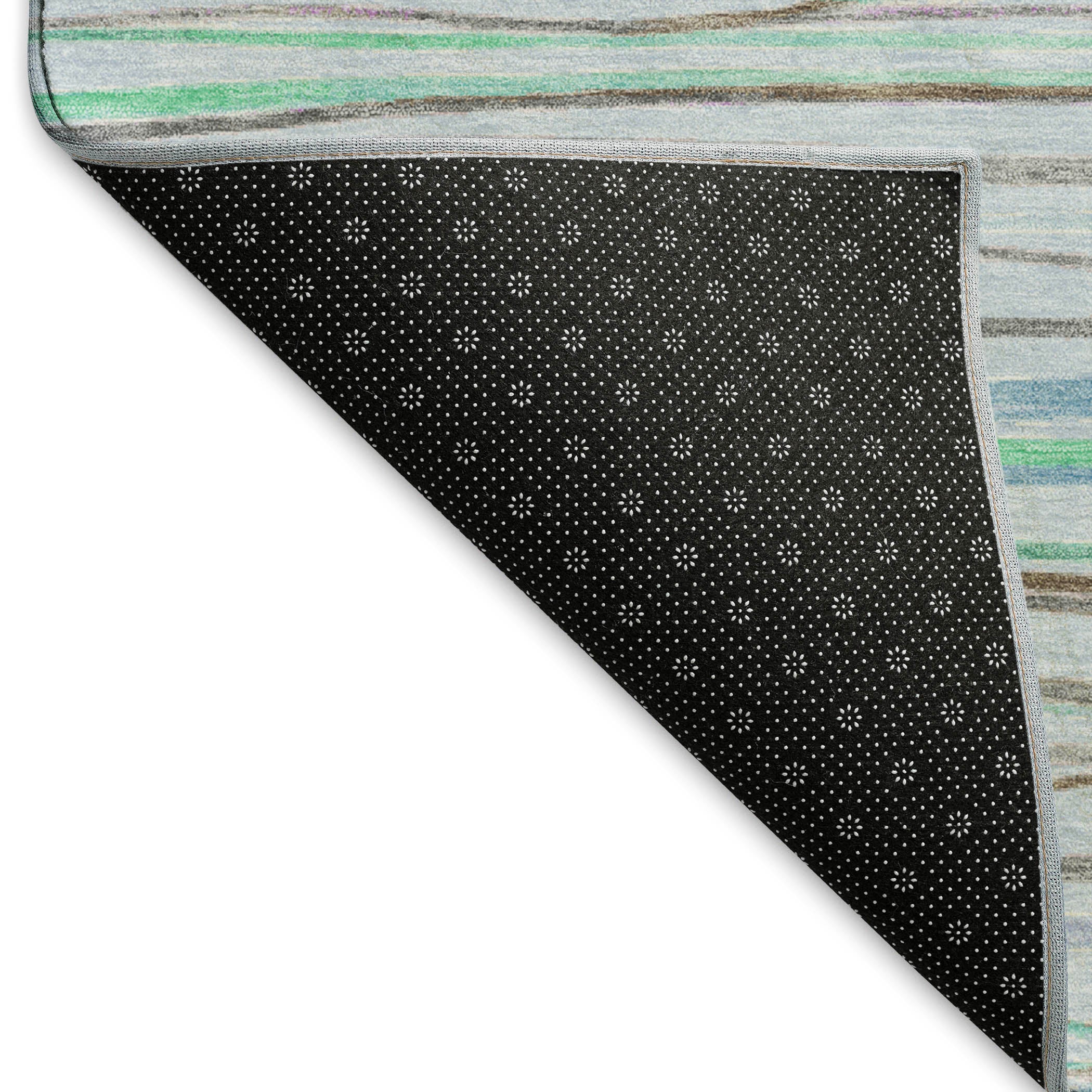 Havana Machine Washable Transitional Sky Blue Rug 1'8" x 2'6" #shape_Rectangle