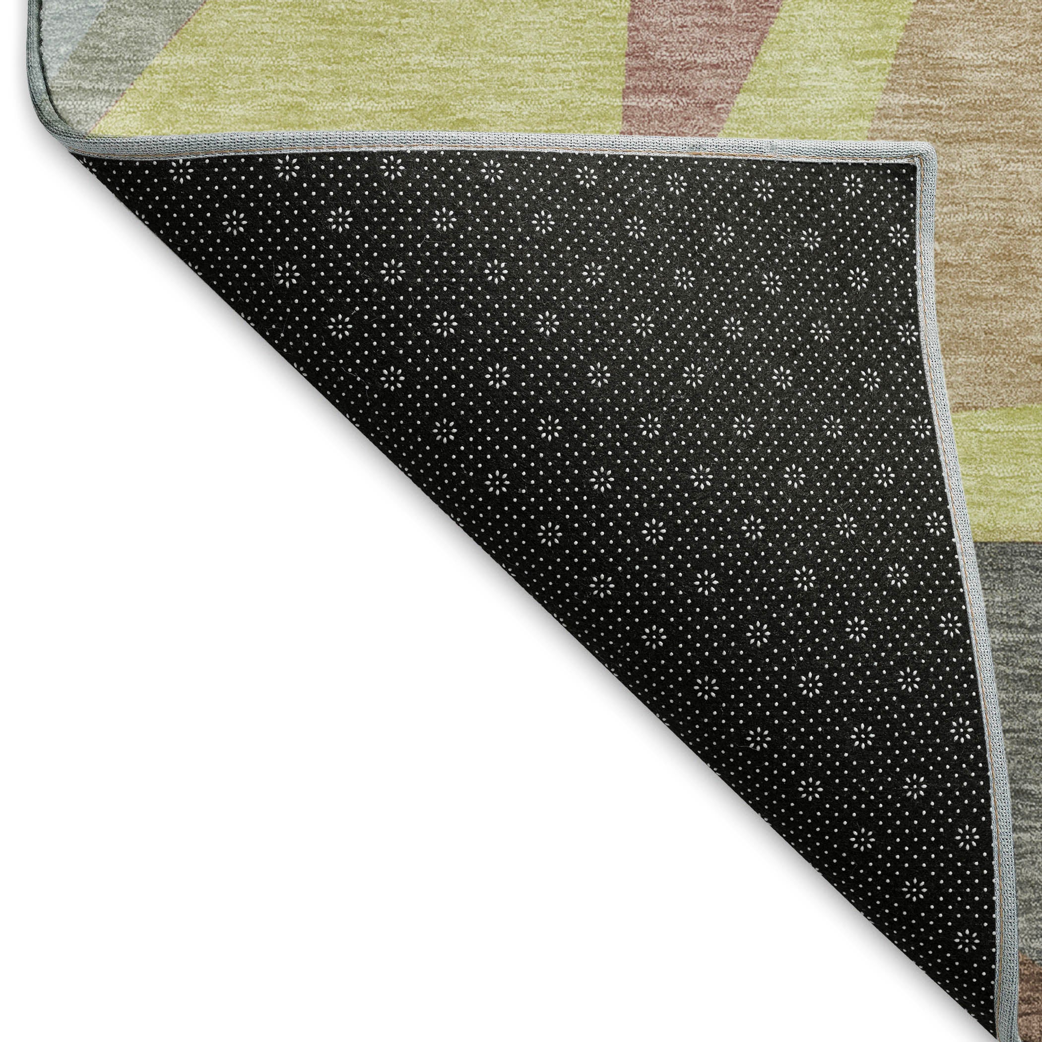 Cairo Machine Washable Transitional Khaki Brown Rug 1'8" x 2'6" #shape_Rectangle