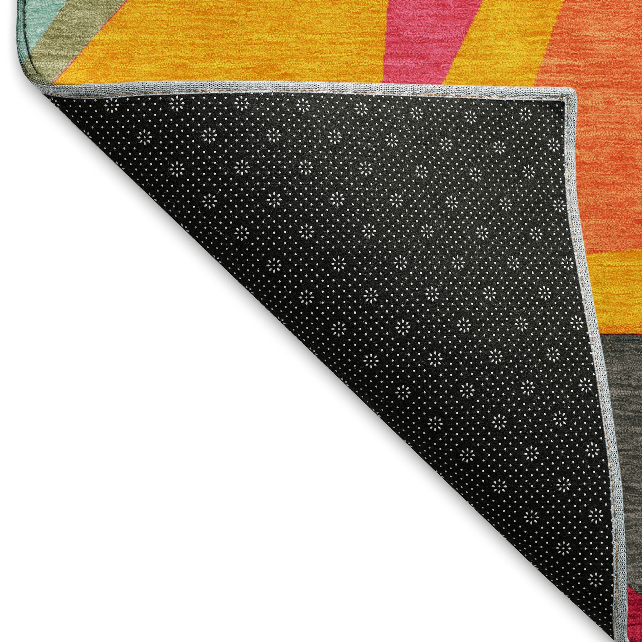 Cairo Machine Washable Transitional Orange Rug 1'8" x 2'6" #shape_Rectangle