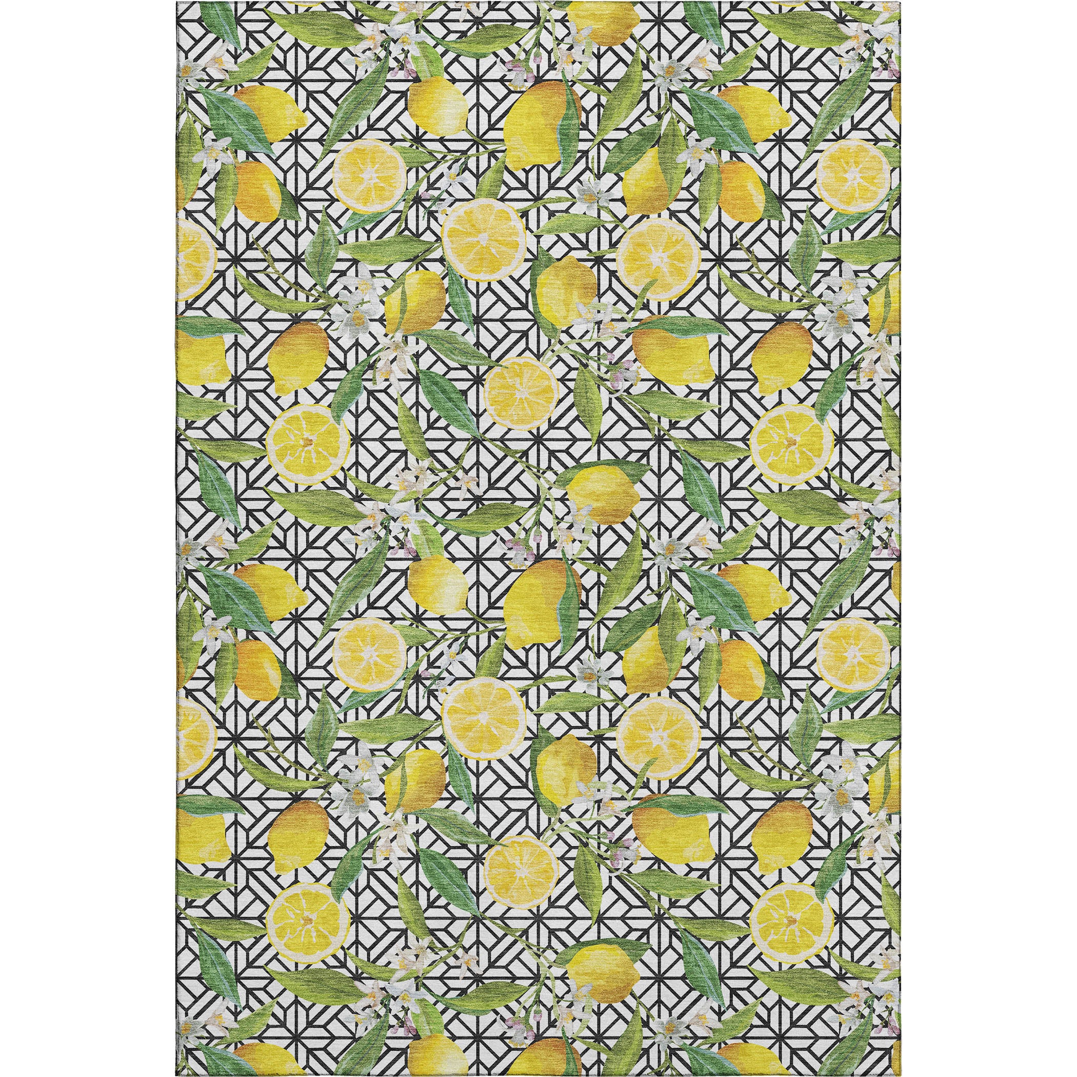 Reykjavik Machine Washable Kitchen Yellow Ivory Rug 2'6" x 3'10" #shape_Rectangle