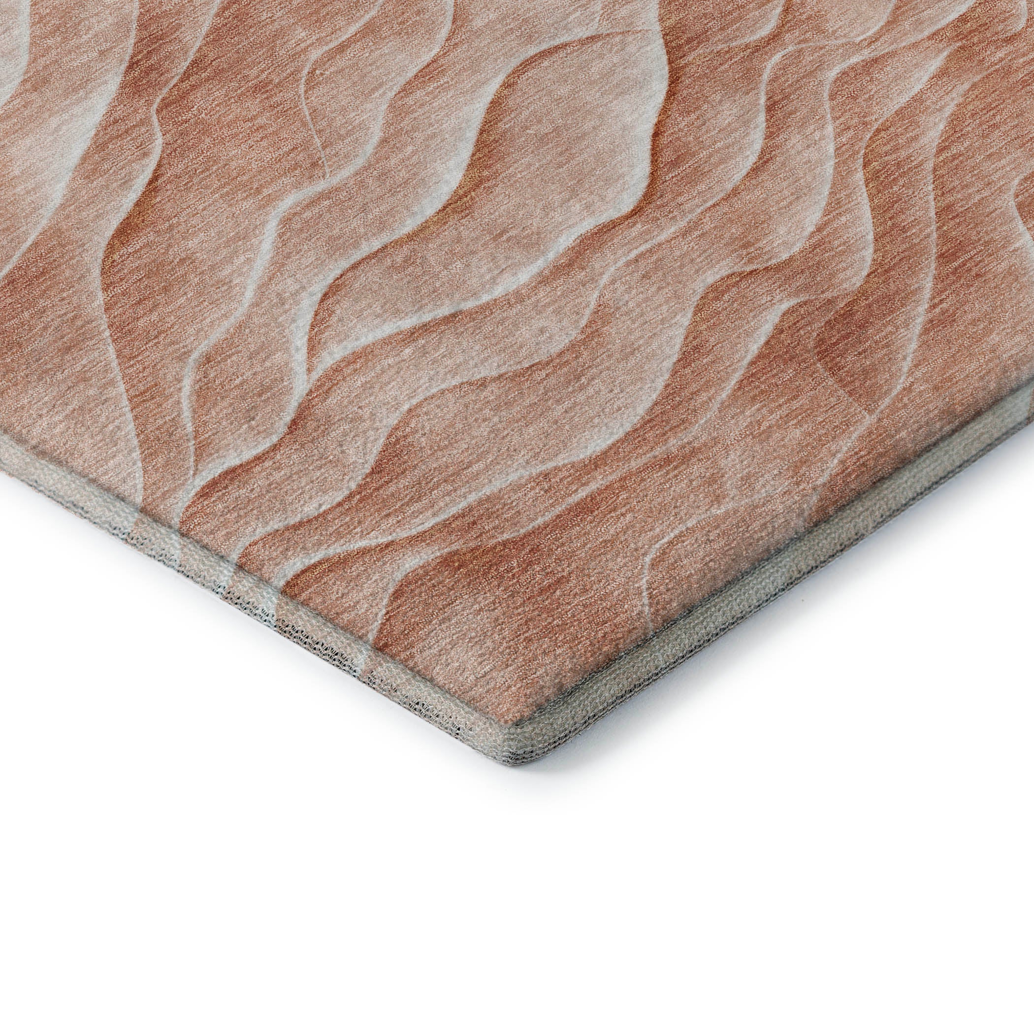 Seville Machine Washable Transitional Coral Orange Rug 1'8" x 2'6" #shape_Rectangle