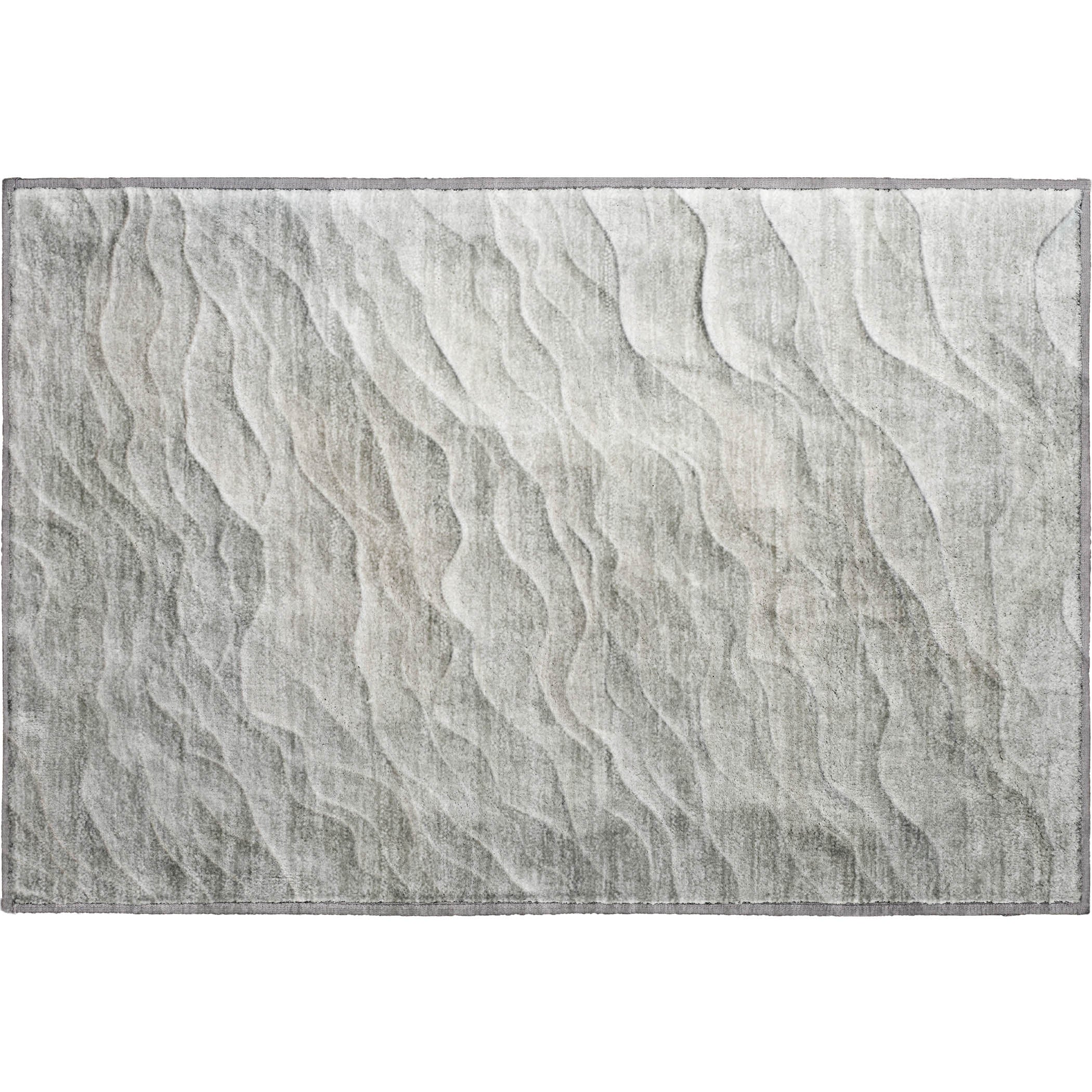 Seville Machine Washable Transitional Taupe Brown Rug 1'8" x 2'6" #shape_Rectangle