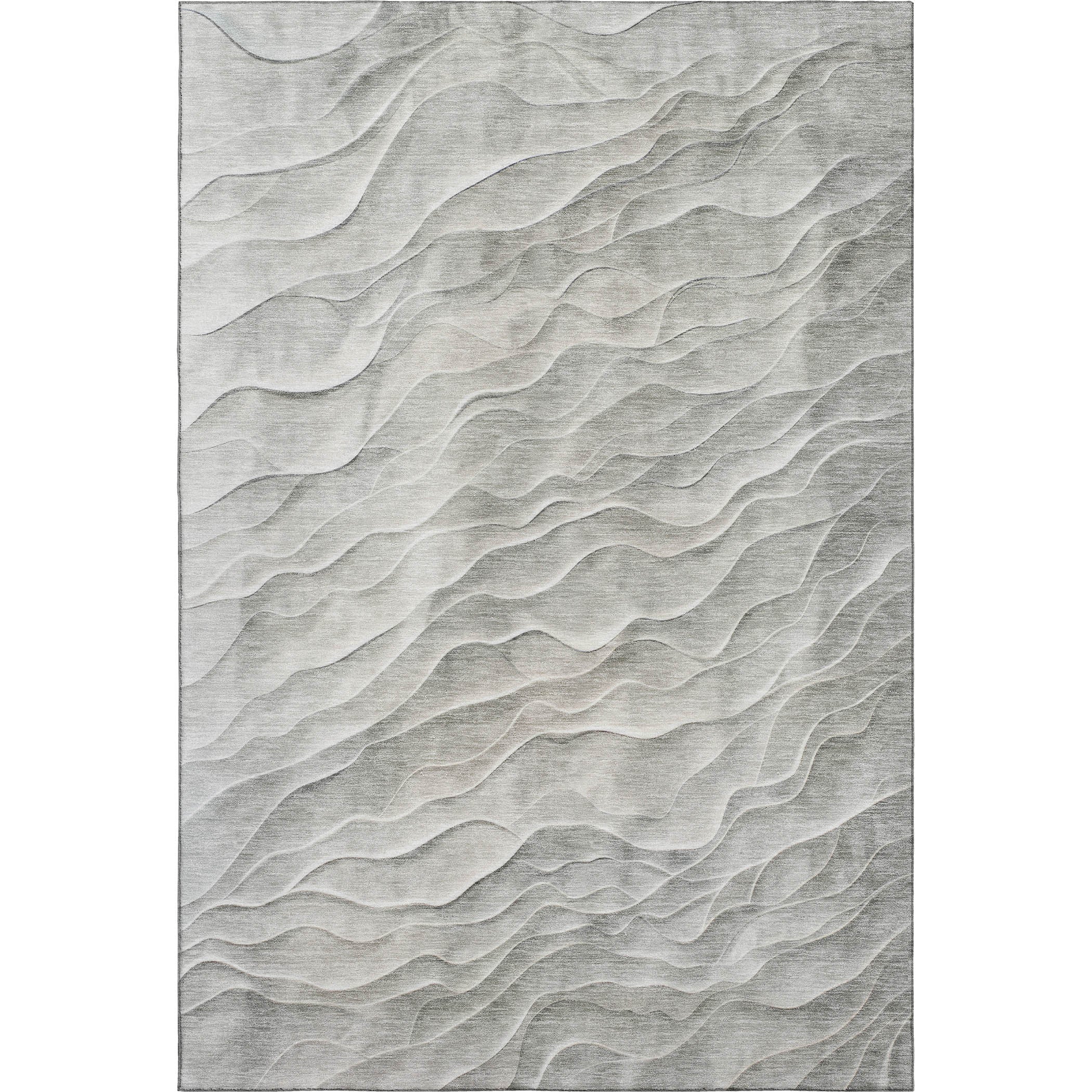 Seville Machine Washable Transitional Taupe Brown Rug 2'6" x 3'10" #shape_Rectangle