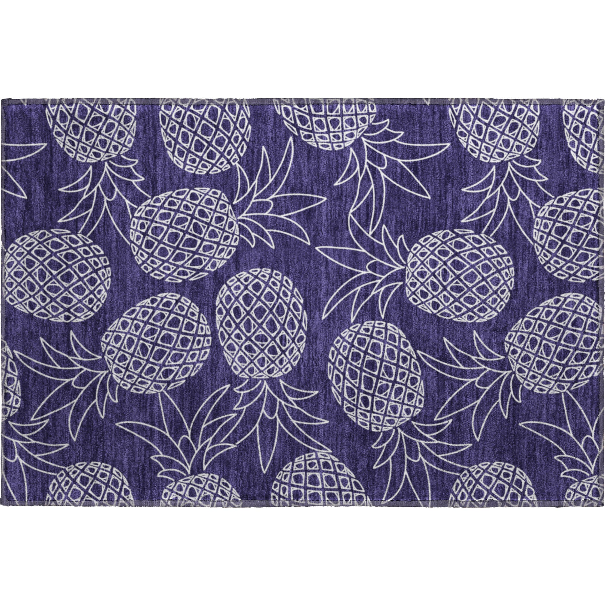 Seville Machine Washable Kitchen Blue Rug 1'8" x 2'6" #shape_Rectangle