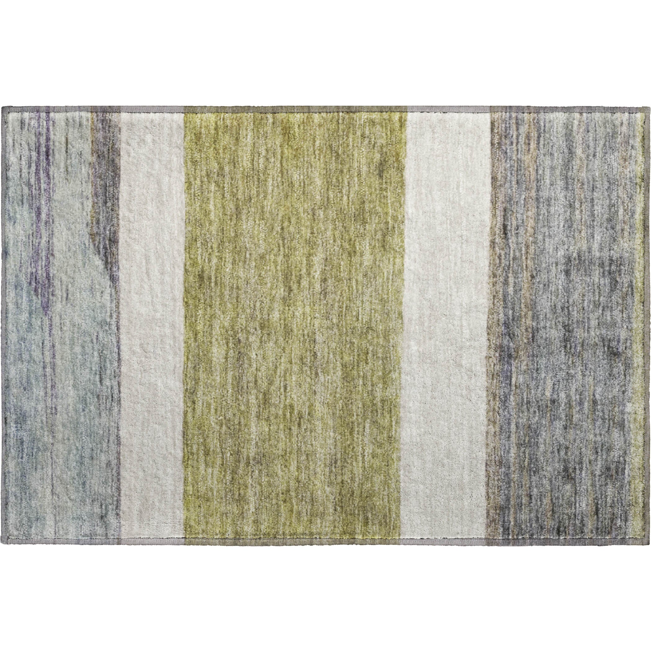 Ghent Machine Washable Transitional Aloe Green Rug 1'8" x 2'6" #shape_Rectangle