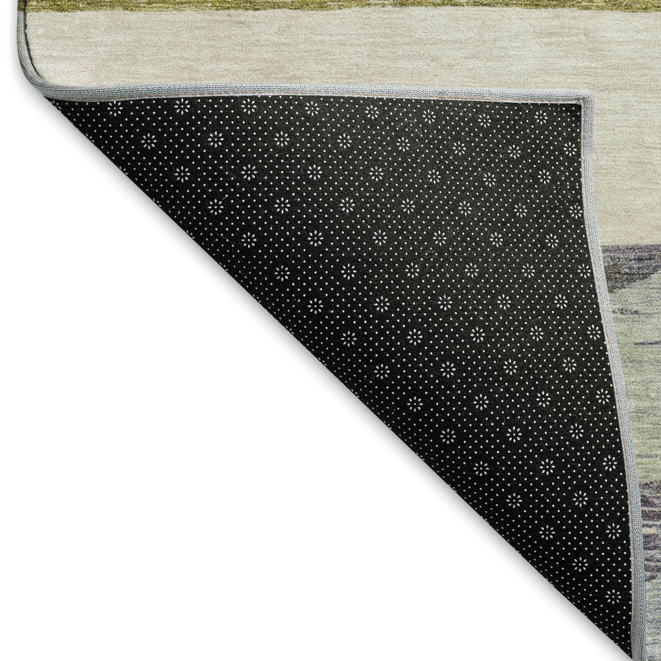 Ghent Machine Washable Transitional Aloe Green Rug 1'8" x 2'6" #shape_Rectangle