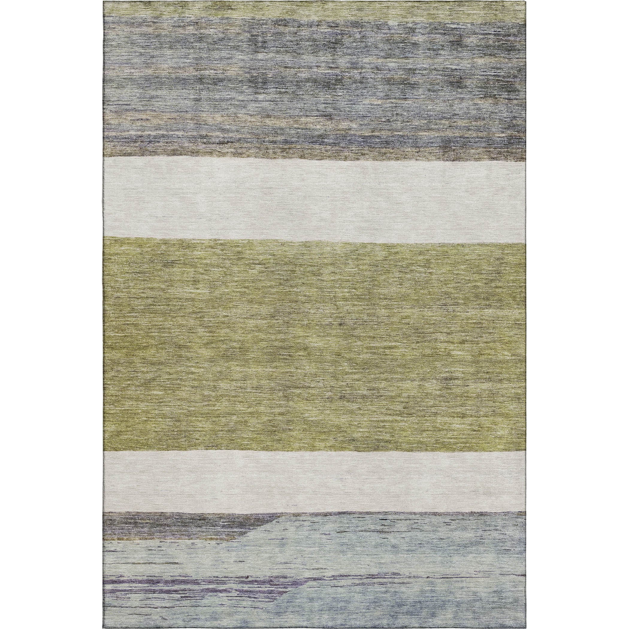 Ghent Machine Washable Transitional Aloe Green Rug 2'6" x 3'10" #shape_Rectangle