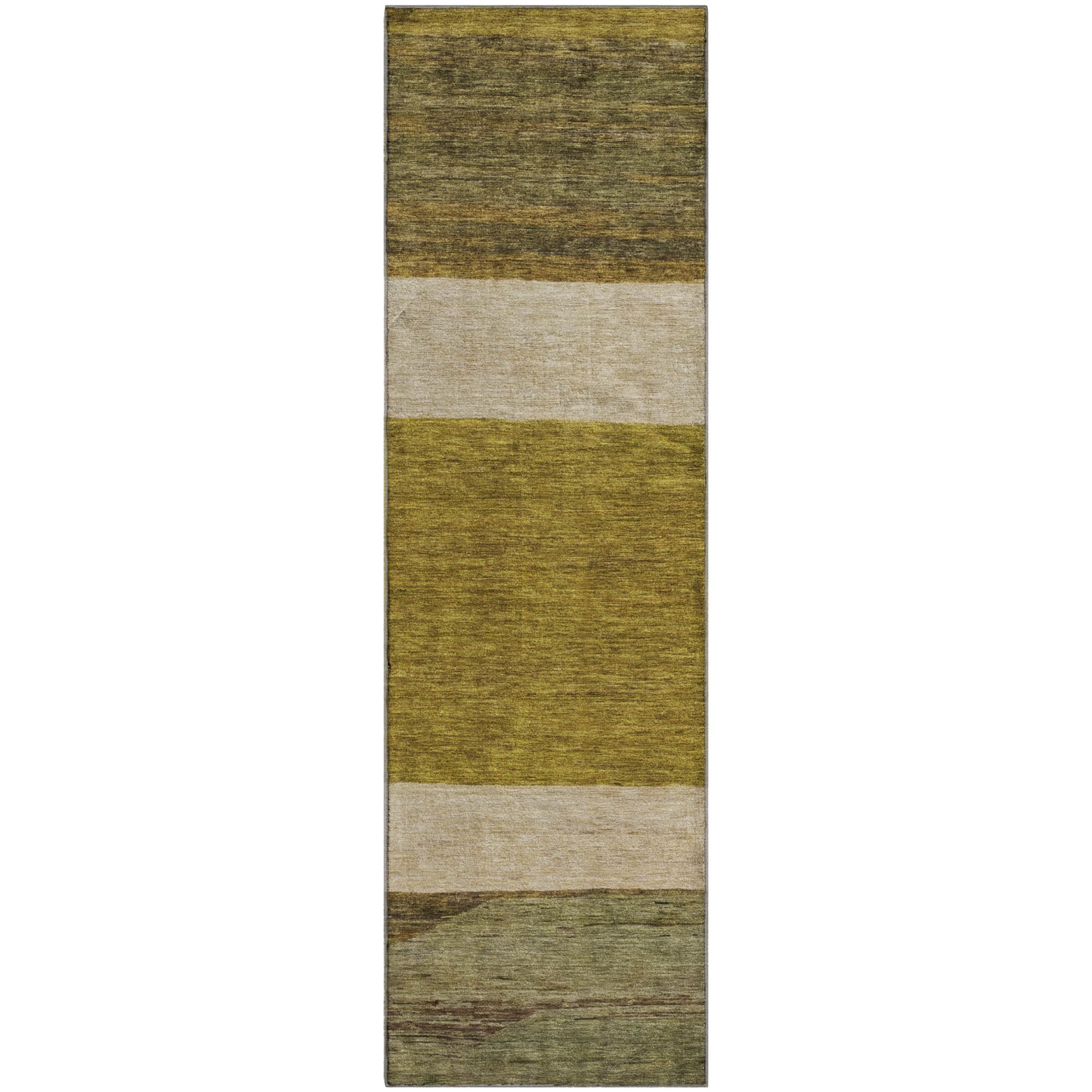 Ghent Machine Washable Transitional Gold Rug 2'3" x 7'6" #shape_Runner