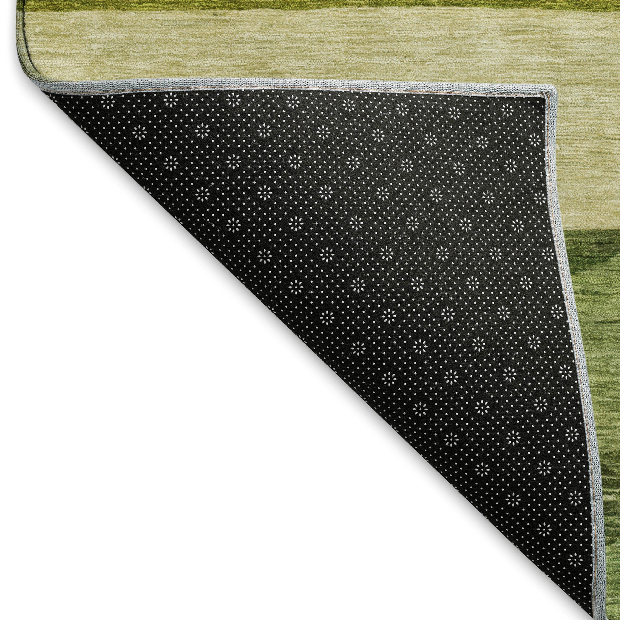 Ghent Machine Washable Transitional Olive Green Rug 1'8" x 2'6" #shape_Rectangle