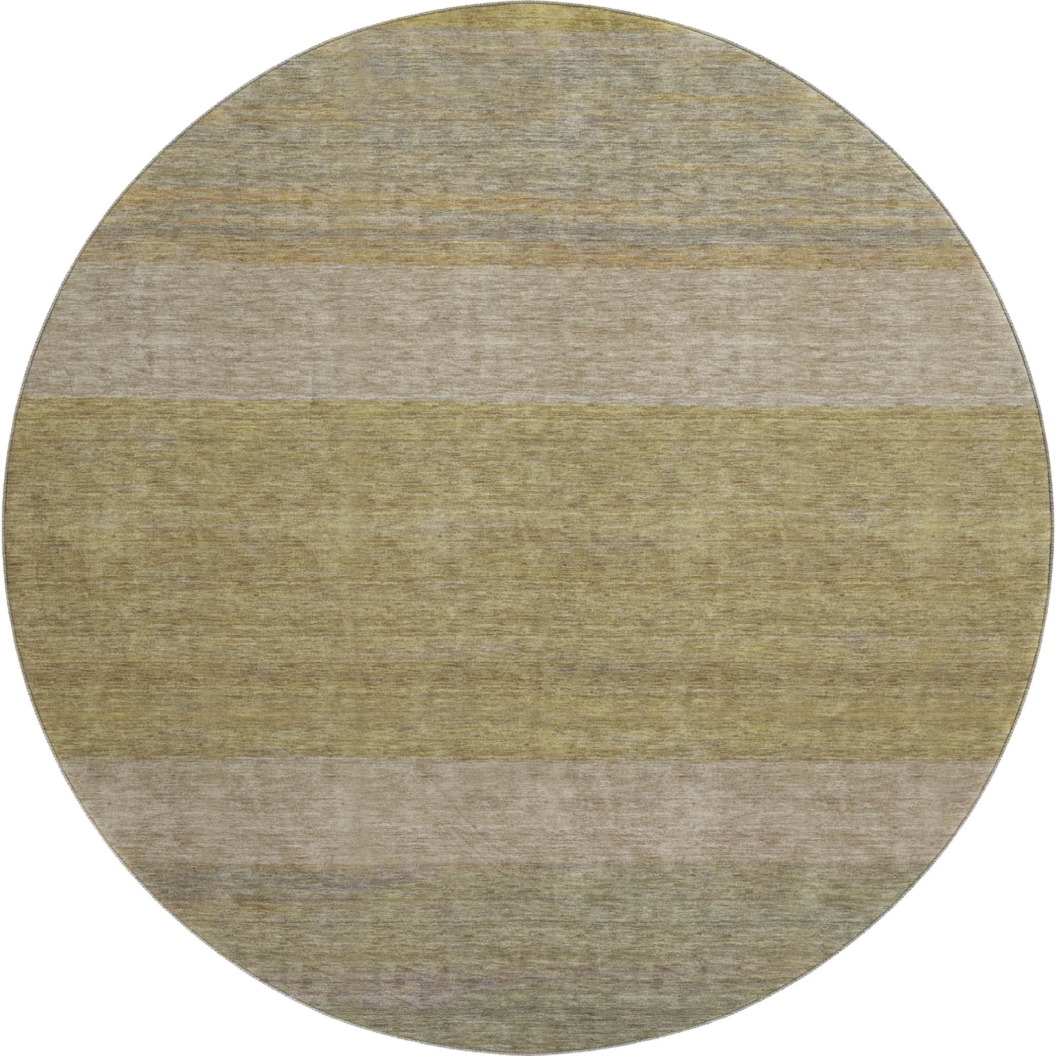 Ghent Machine Washable Transitional Wheat Gold Rug 8' x 8' #shape_Round