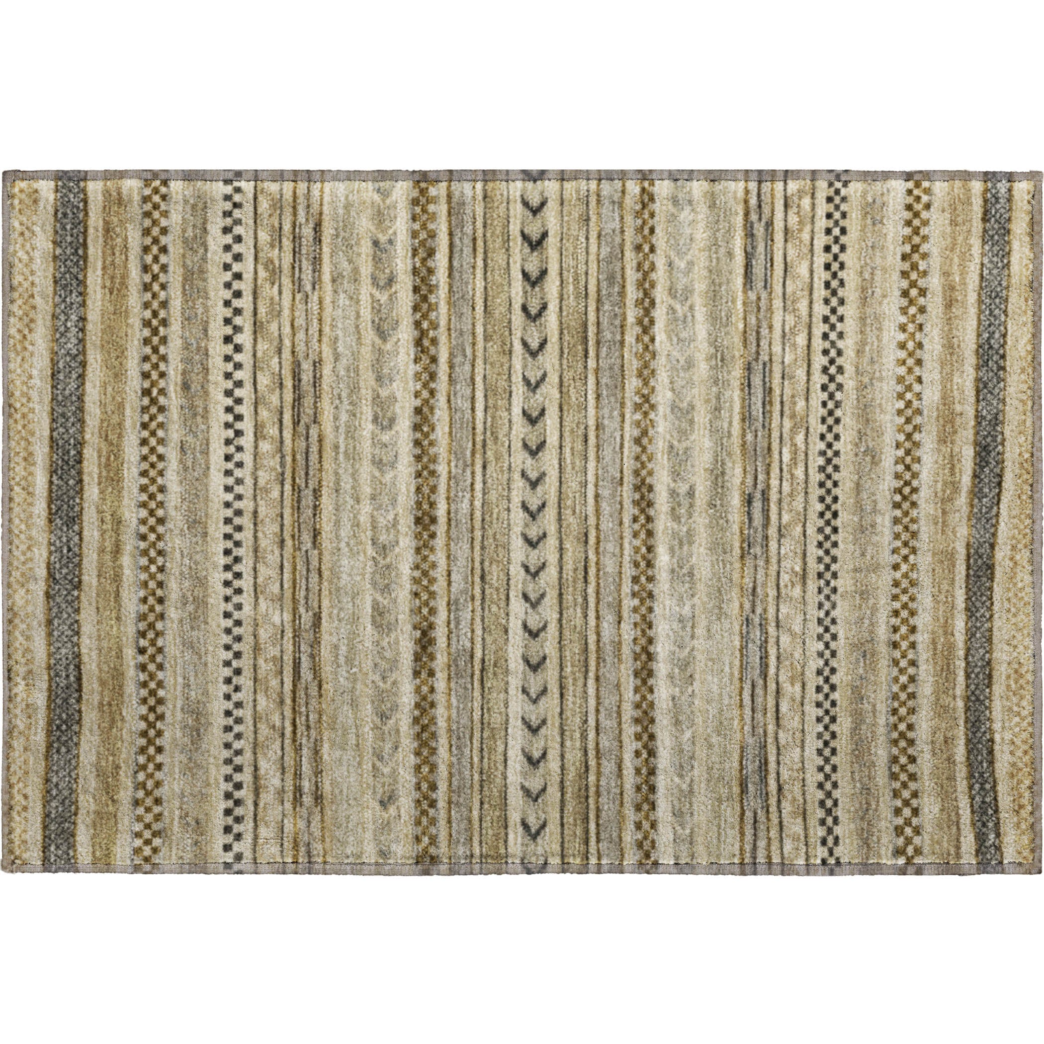 Sarajevo Machine Washable Transitional Chocolate Brown Rug 1'8" x 2'6" #shape_Rectangle