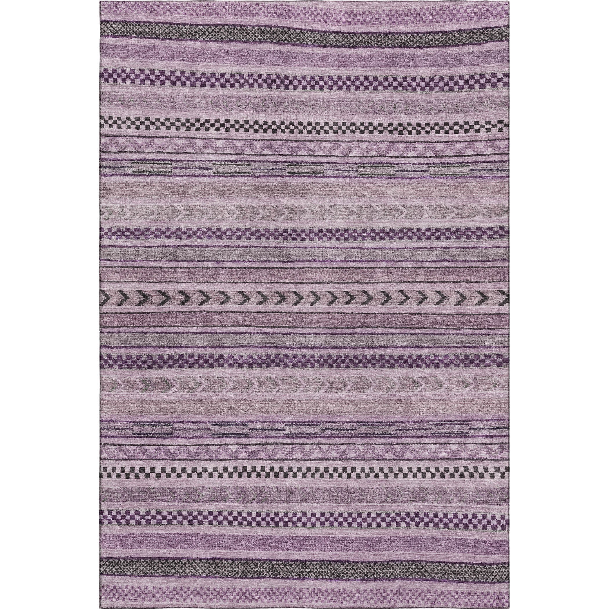 Sarajevo Machine Washable Transitional Plum Purple Rug 2'6" x 3'10" #shape_Rectangle