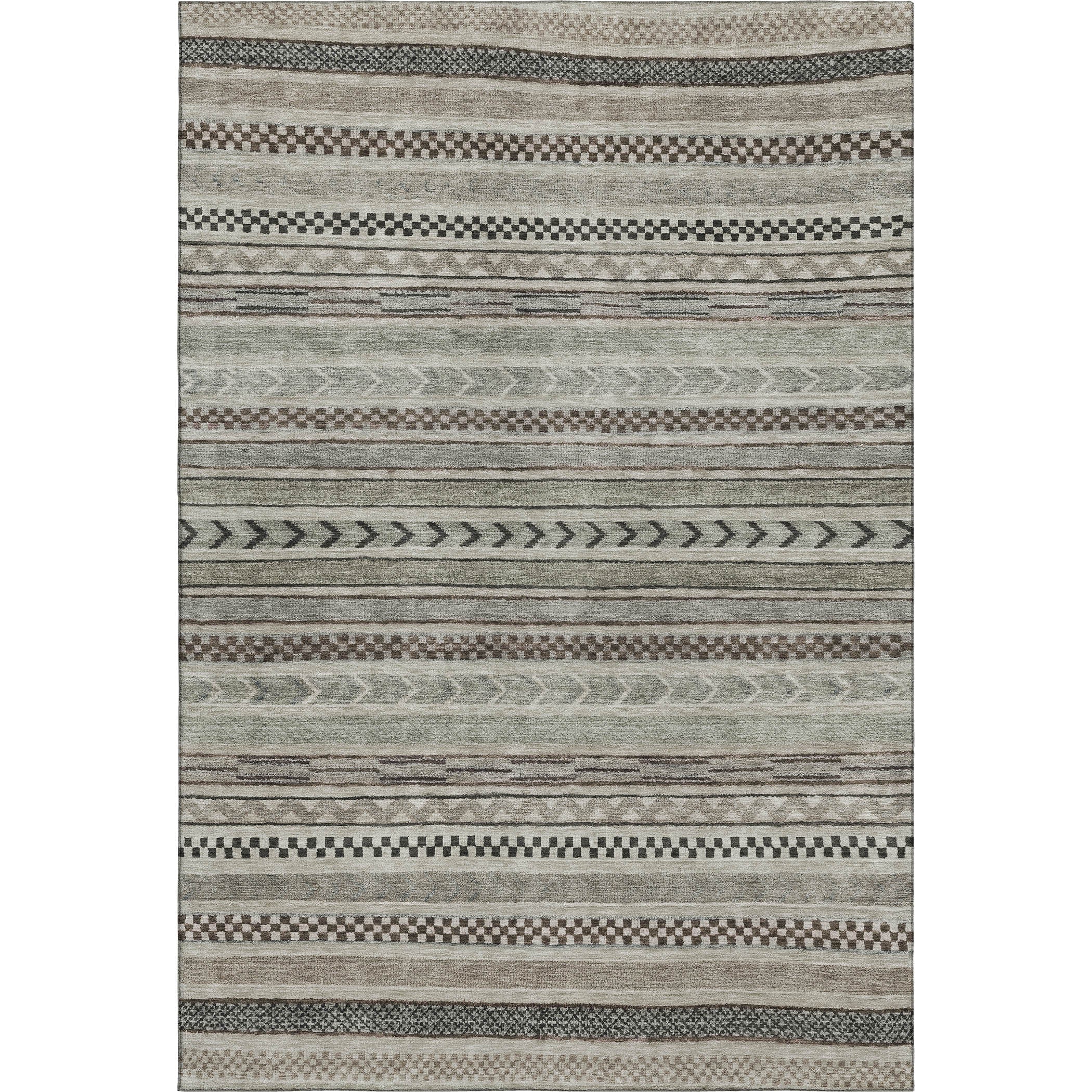 Sarajevo Machine Washable Transitional Taupe Brown Rug 2'6" x 3'10" #shape_Rectangle