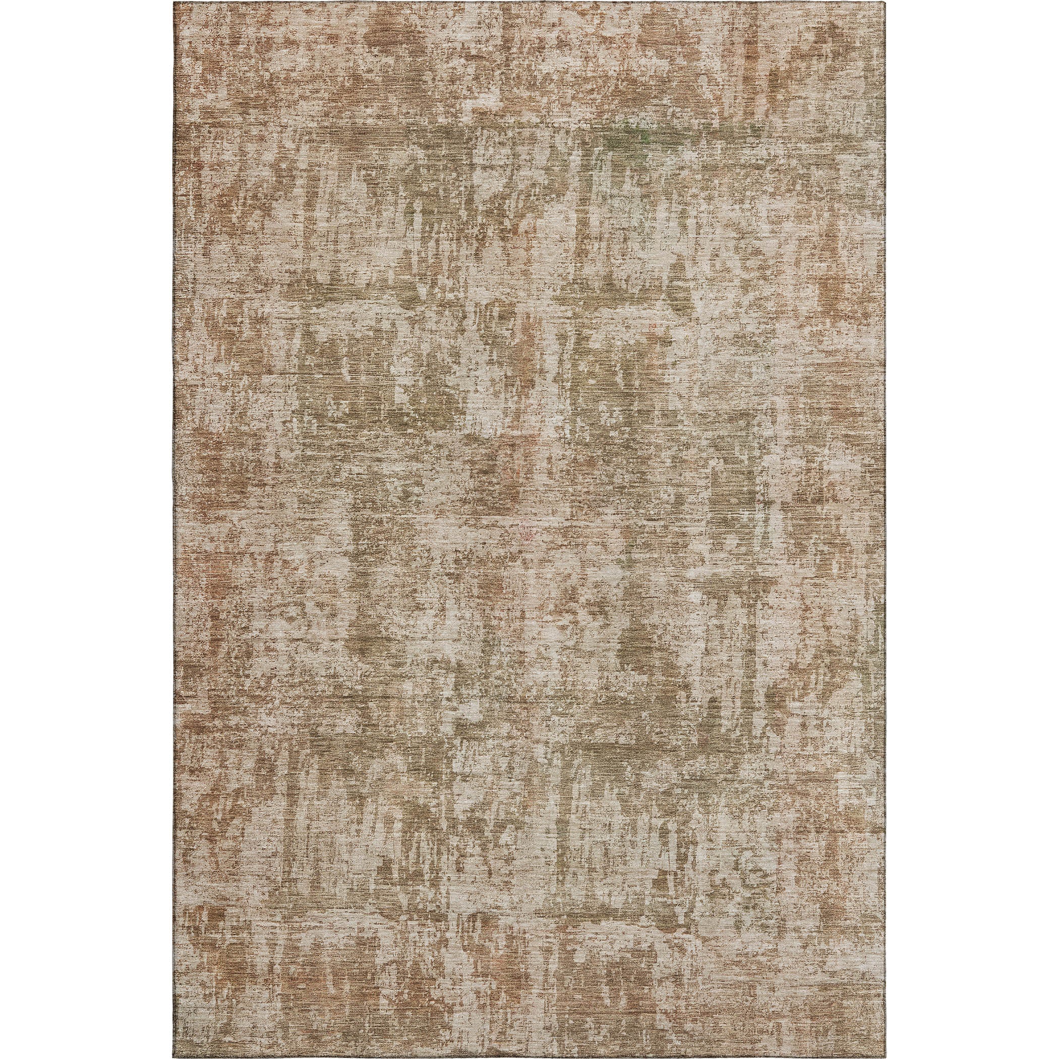 Queenstown Machine Washable Transitional Beige Brown Rug 2'6" x 3'10" #shape_Rectangle