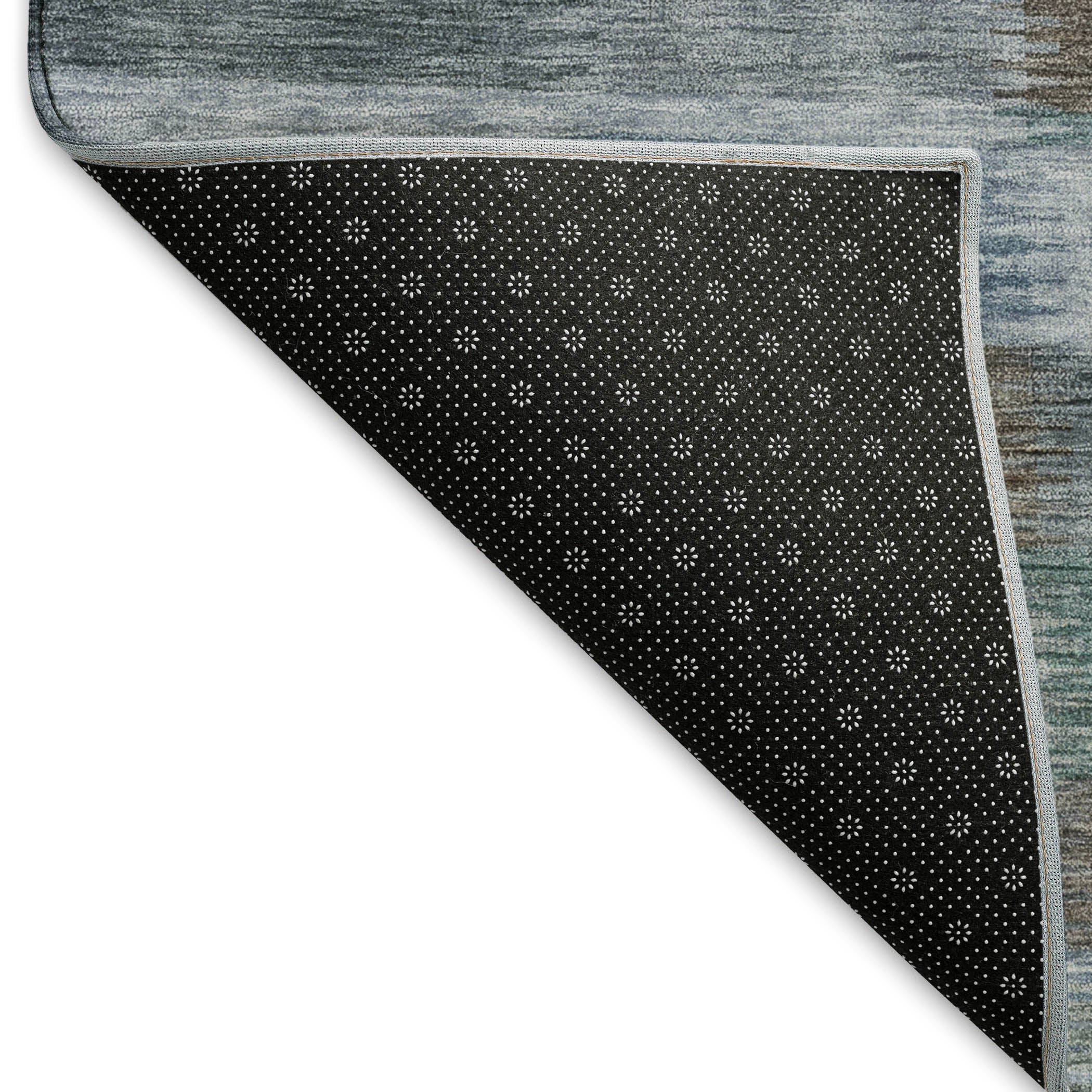 Bergen Machine Washable Transitional Blue Rug 1'8" x 2'6" #shape_Rectangle