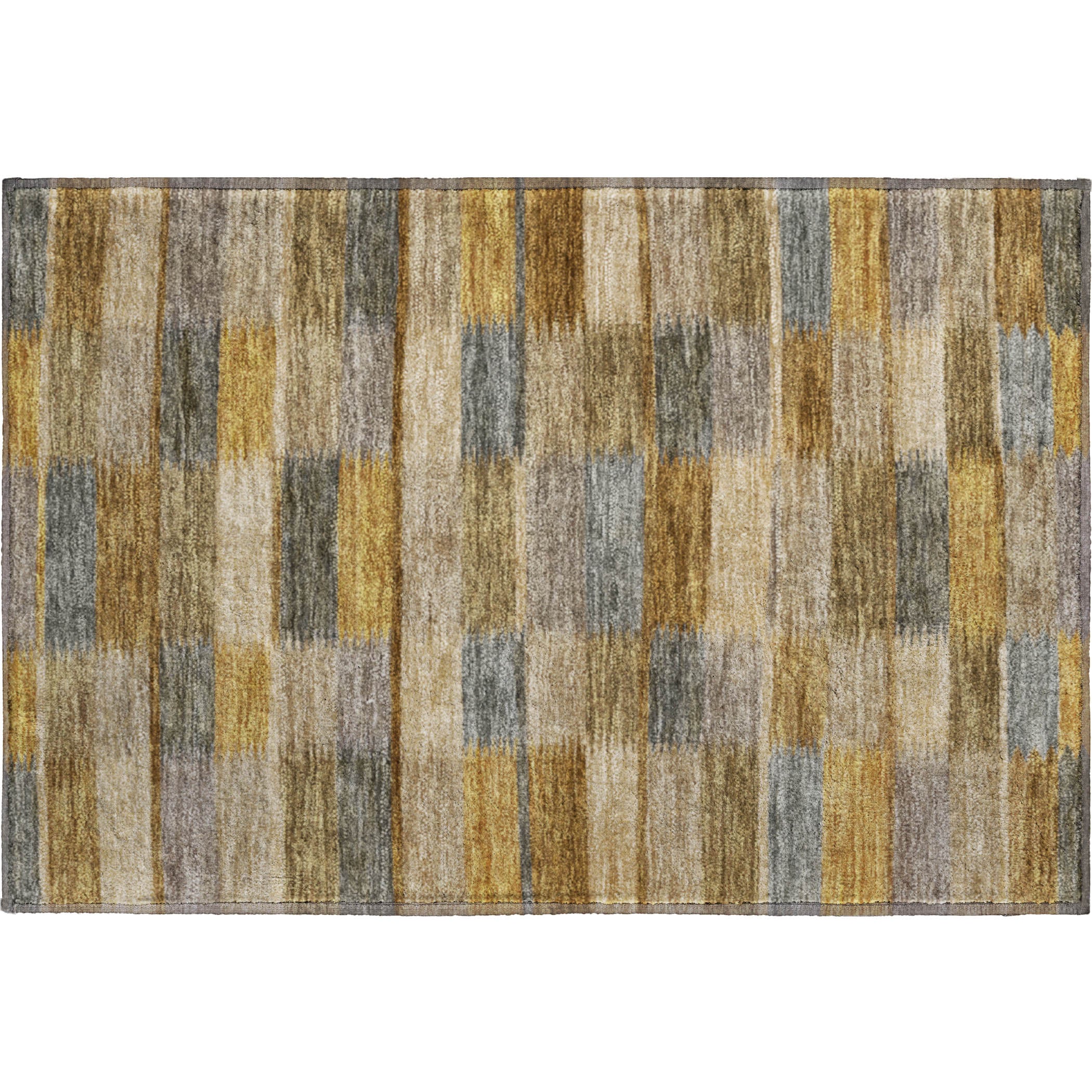 Bergen Machine Washable Transitional Brown Rug 1'8" x 2'6" #shape_Rectangle