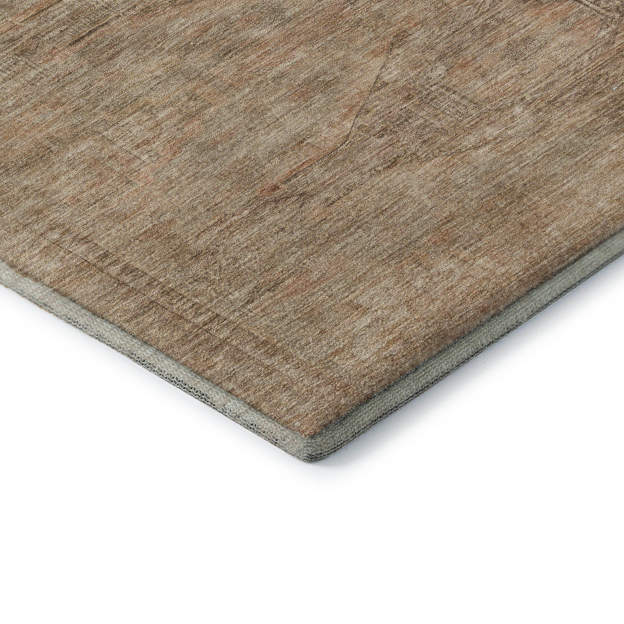 Santorini Machine Washable Traditional Beige Brown Rug 1'8" x 2'6" #shape_Rectangle