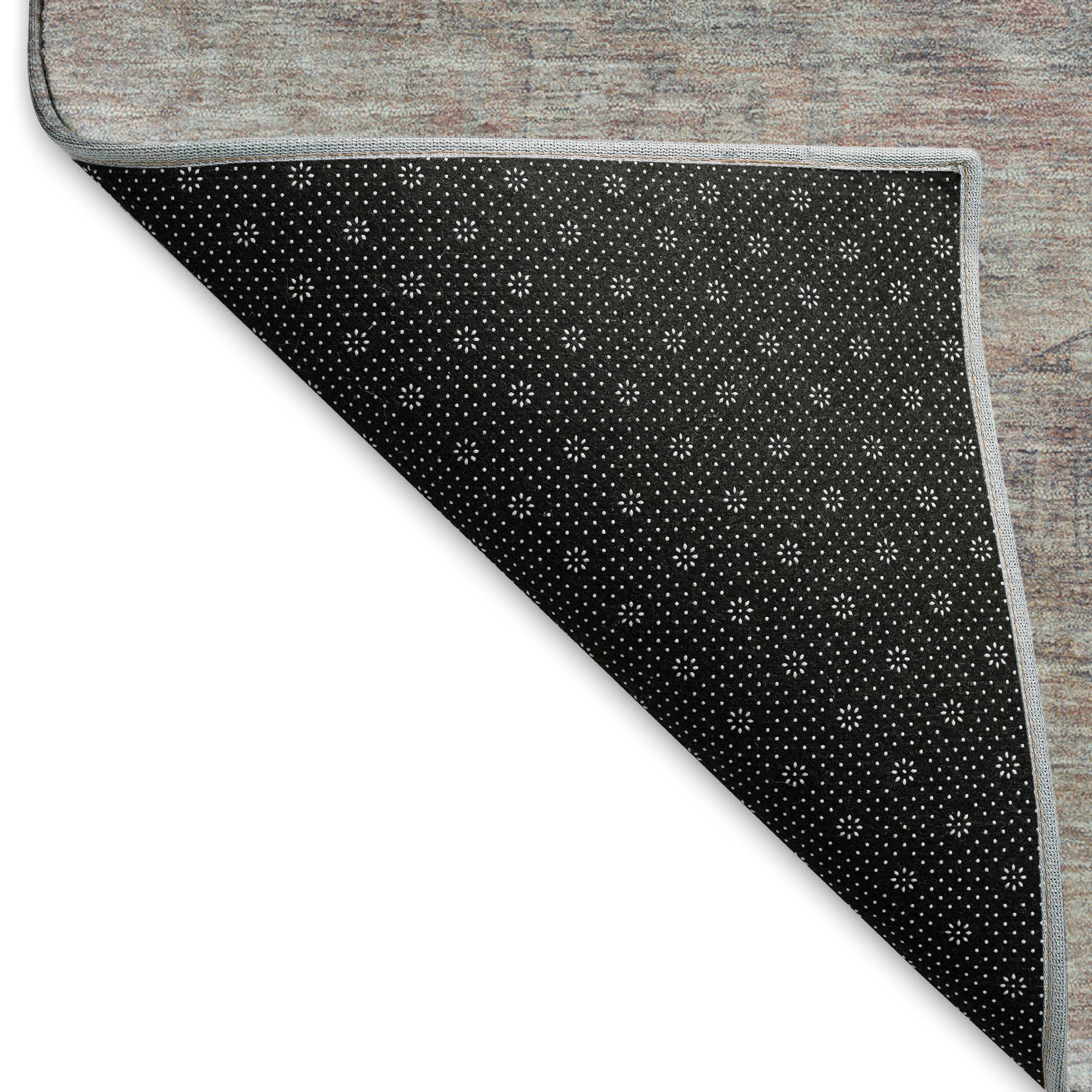 Santorini Machine Washable Traditional Pewter Gray Rug 1'8" x 2'6" #shape_Rectangle