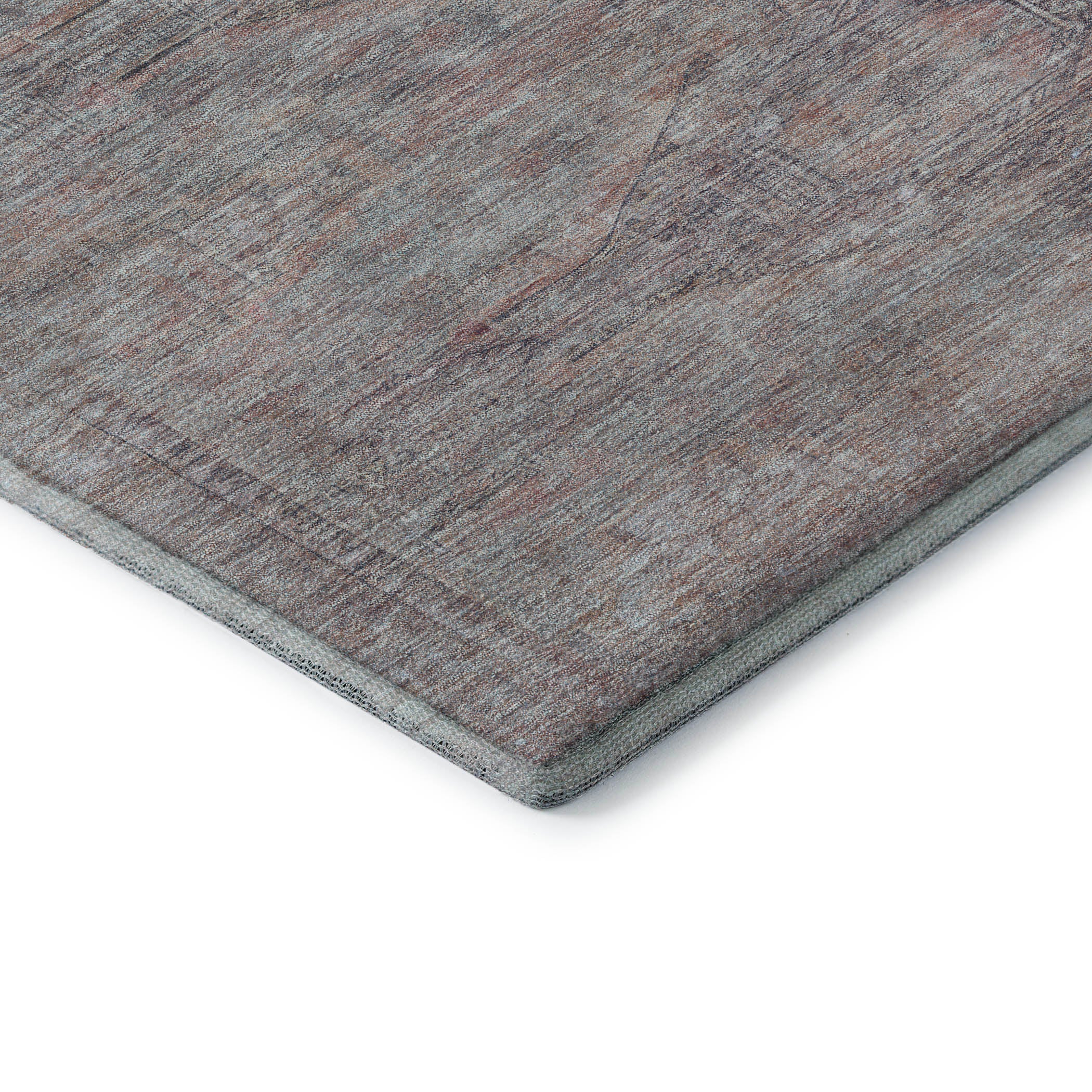 Santorini Machine Washable Traditional Pewter Gray Rug 1'8" x 2'6" #shape_Rectangle