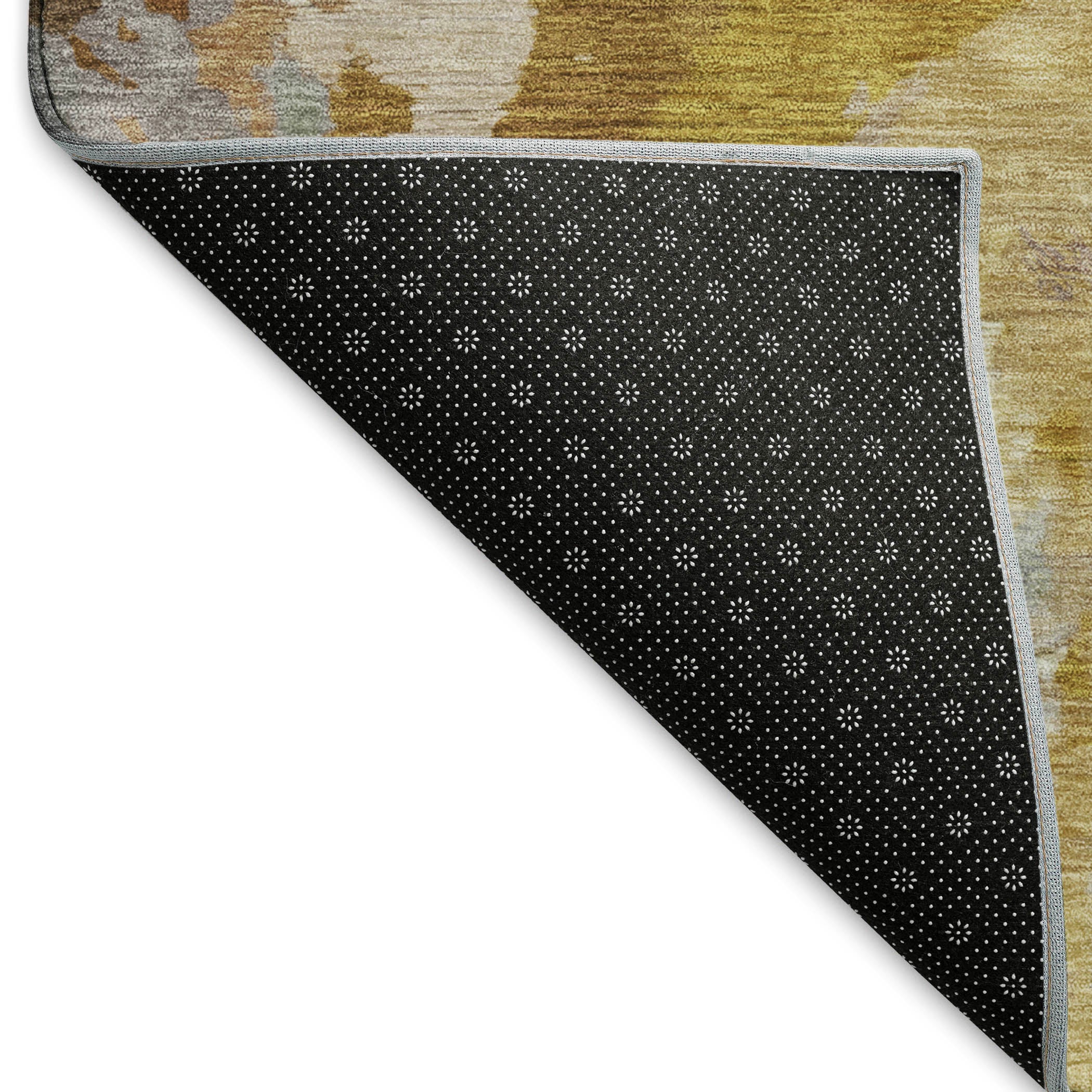 Oaxaca Machine Washable Transitional Gold Rug 1'8" x 2'6" #shape_Rectangle