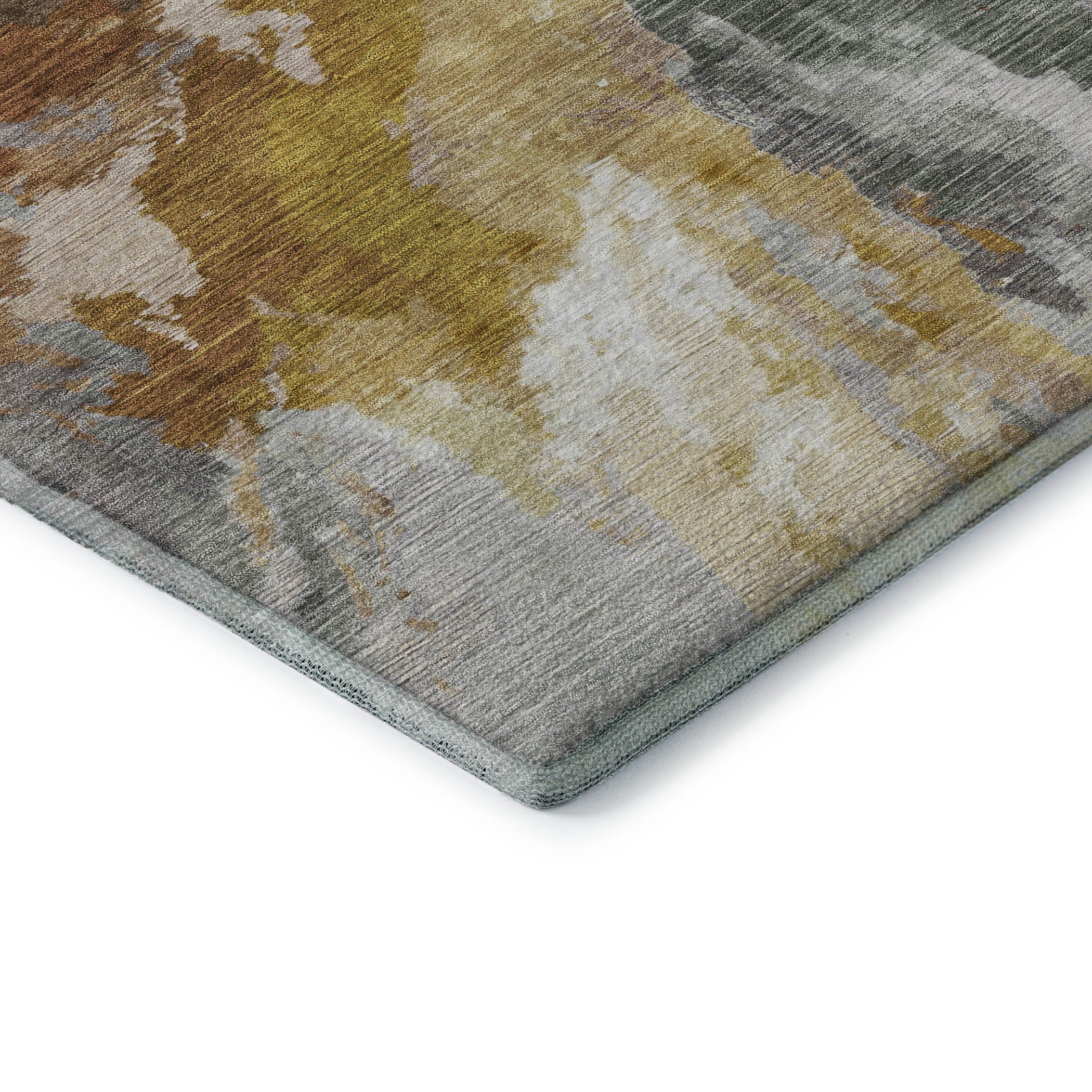 Oaxaca Machine Washable Transitional Gold Rug 1'8" x 2'6" #shape_Rectangle