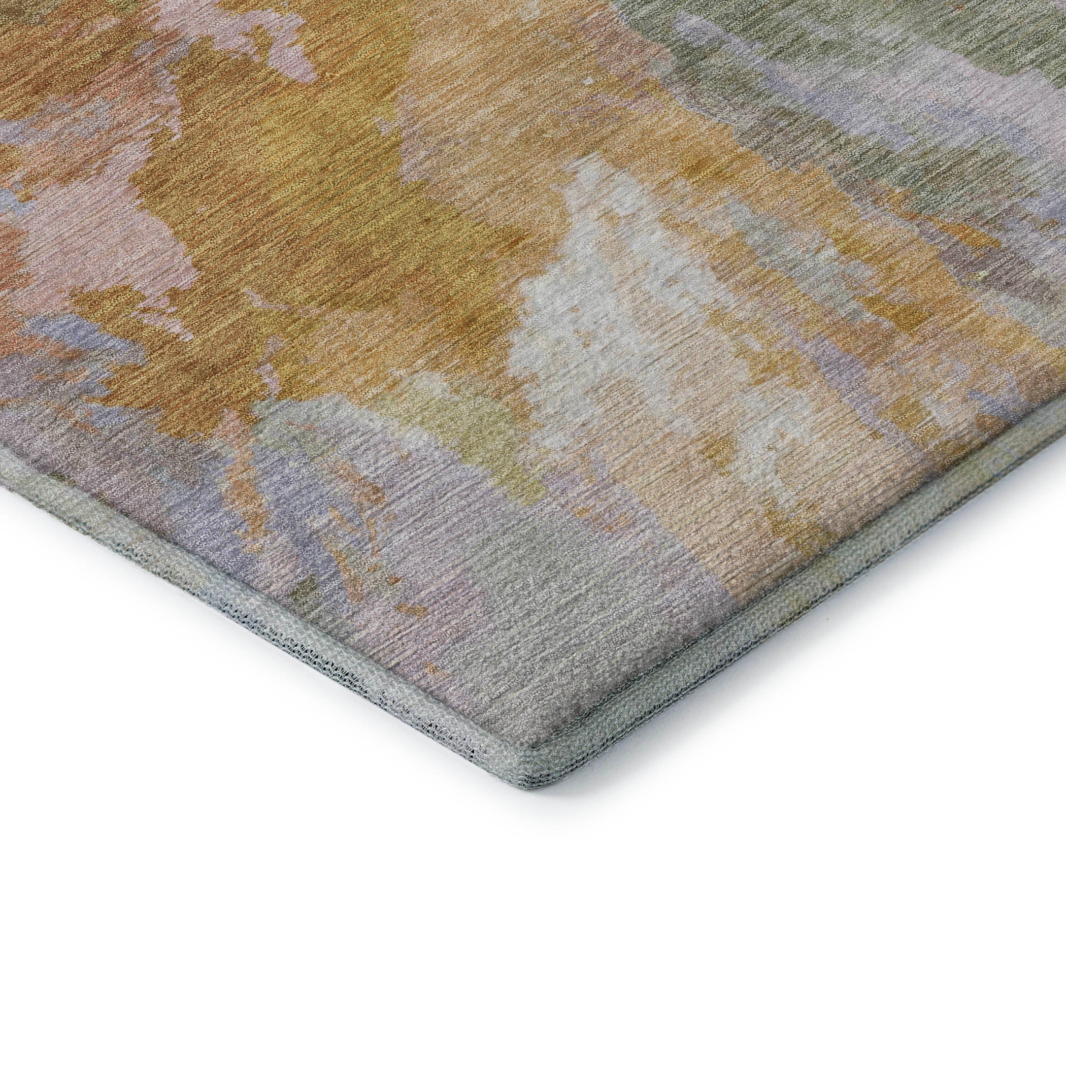 Oaxaca Machine Washable Transitional Rust Orange Rug 1'8" x 2'6" #shape_Rectangle