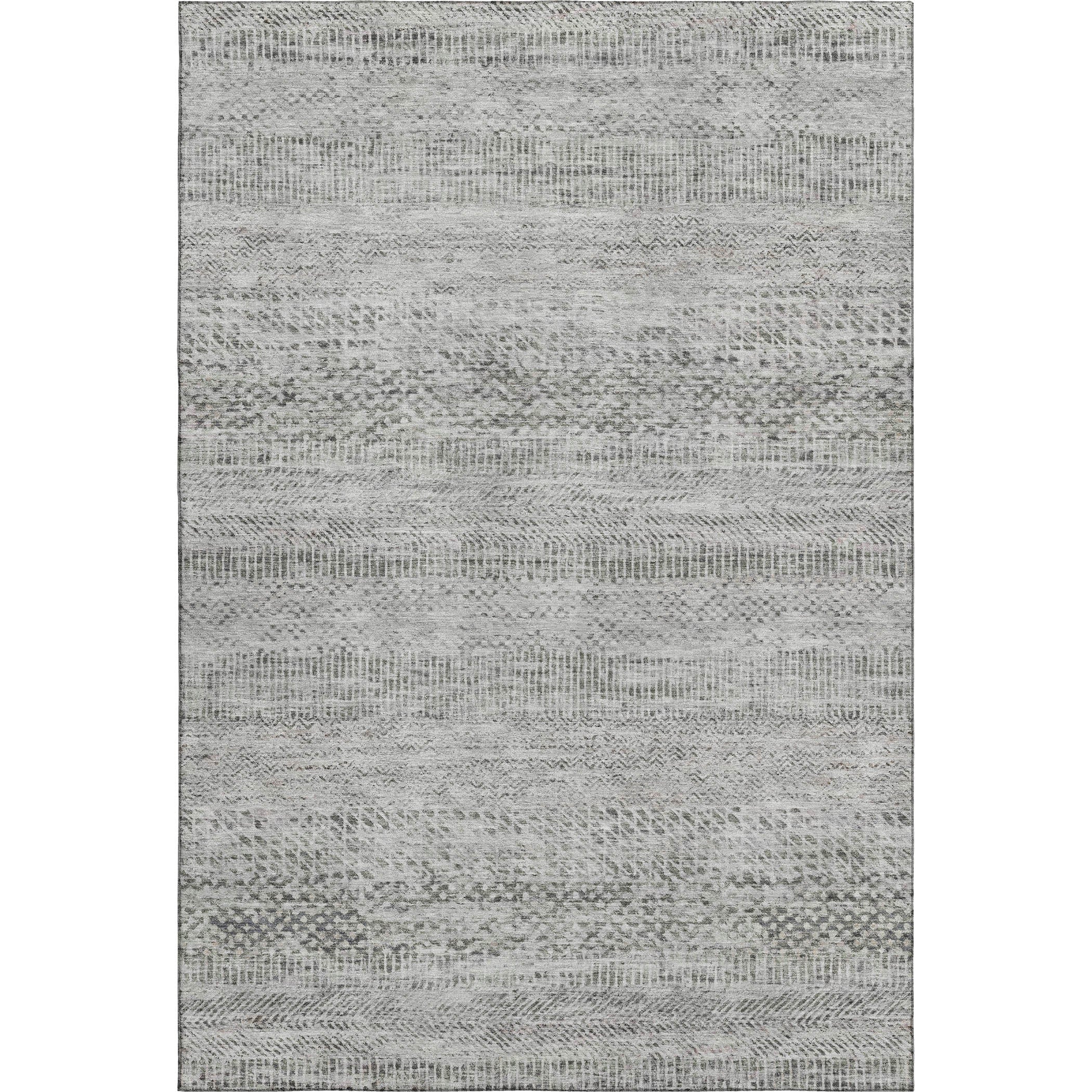 Kyoto Machine Washable Transitional Gray Rug 2'6" x 3'10" #shape_Rectangle