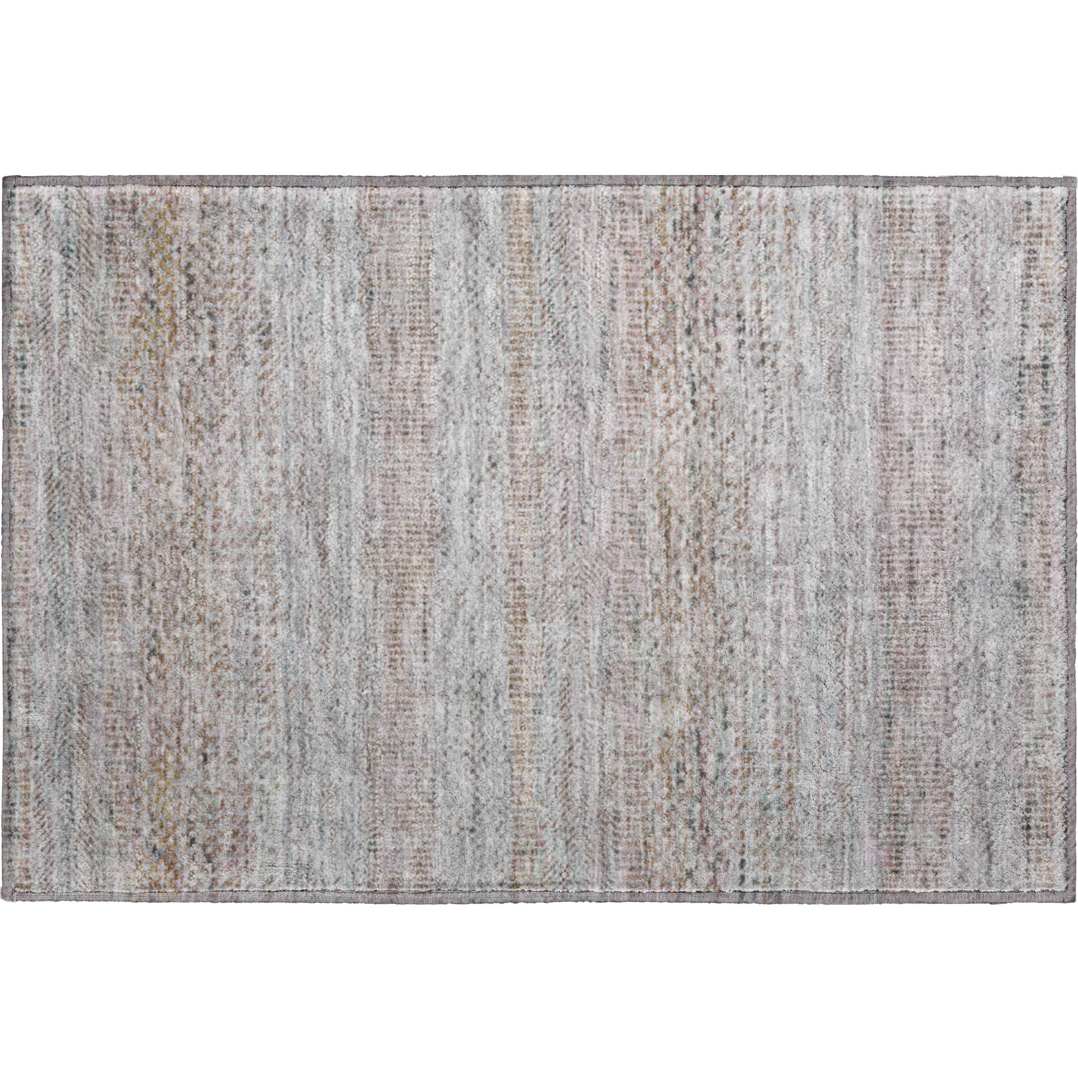 Kyoto Machine Washable Transitional Linen Ivory Rug 1'8" x 2'6" #shape_Rectangle