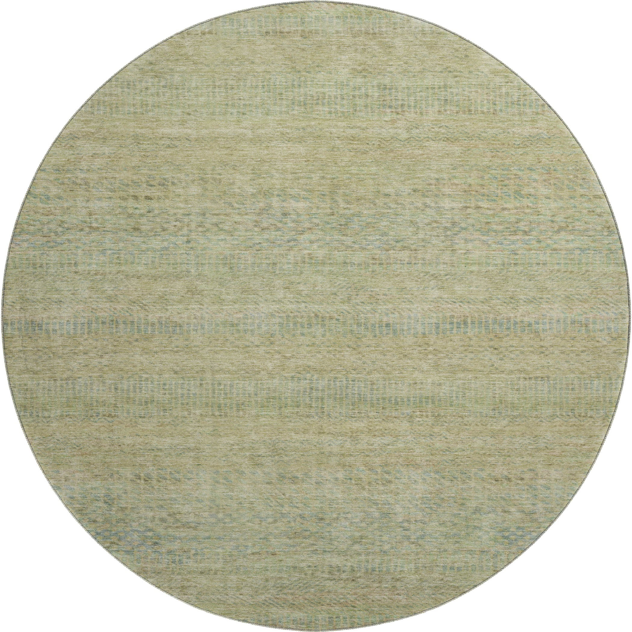 Kyoto Machine Washable Transitional Wheat Gold Rug 8' x 8' #shape_Round