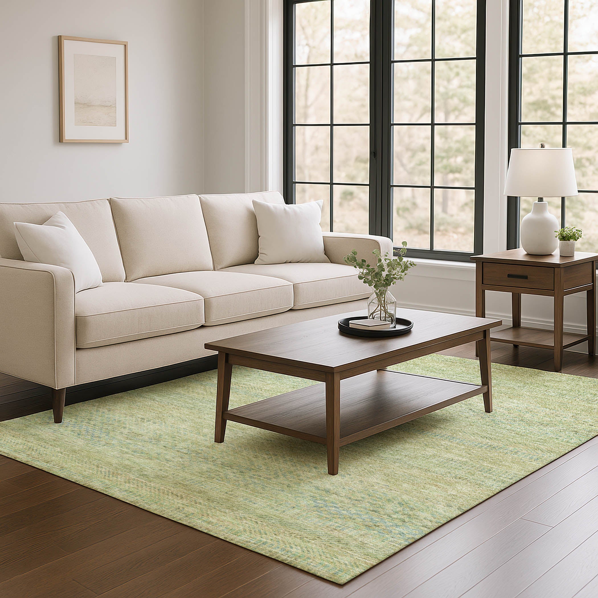 Kyoto Machine Washable Transitional Wheat Gold Rug 2'6" x 3'10" #shape_Rectangle