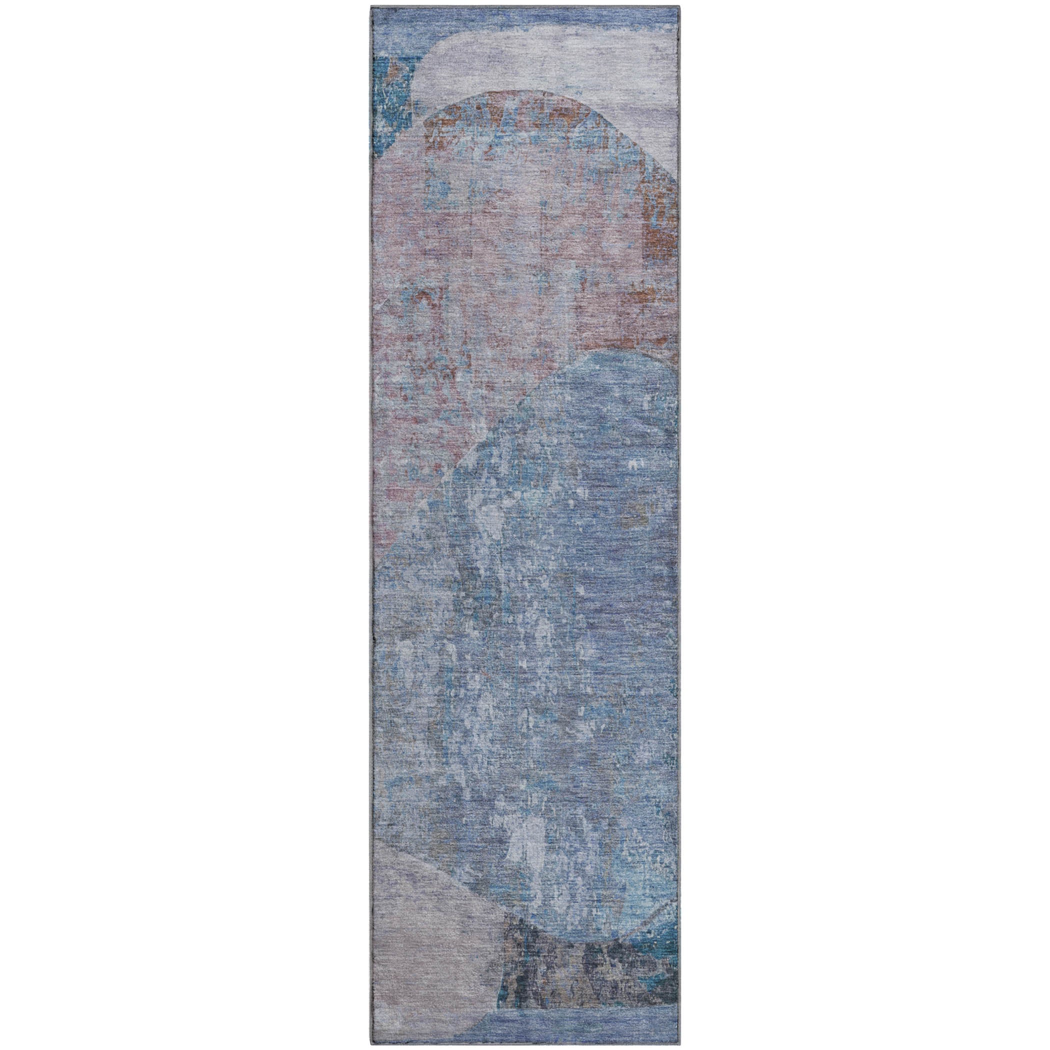 Jaipur Machine Washable Transitional Blue Rug 2'3" x 7'6" #shape_Runner
