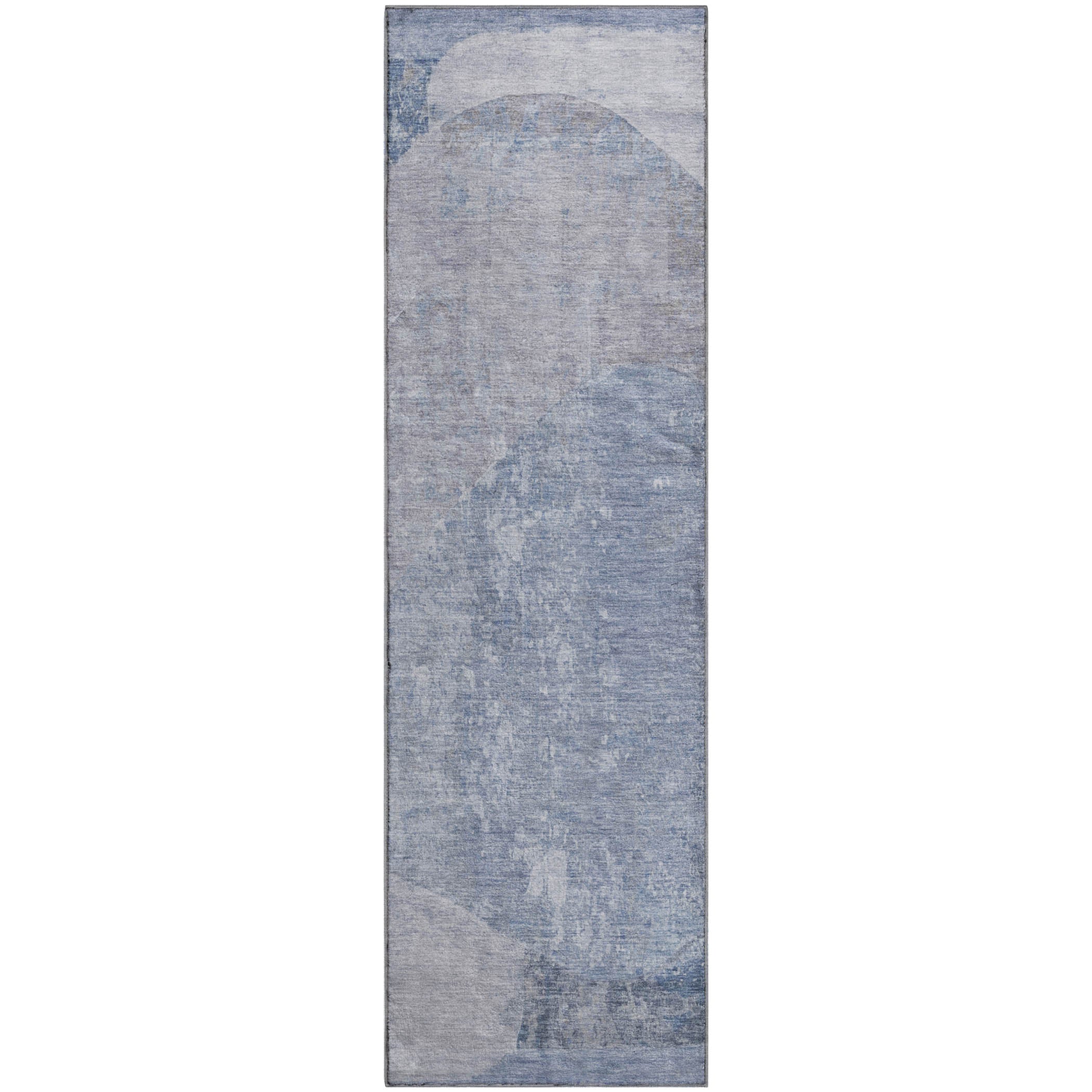 Jaipur Machine Washable Transitional Sky Blue Rug 2'3" x 7'6" #shape_Runner