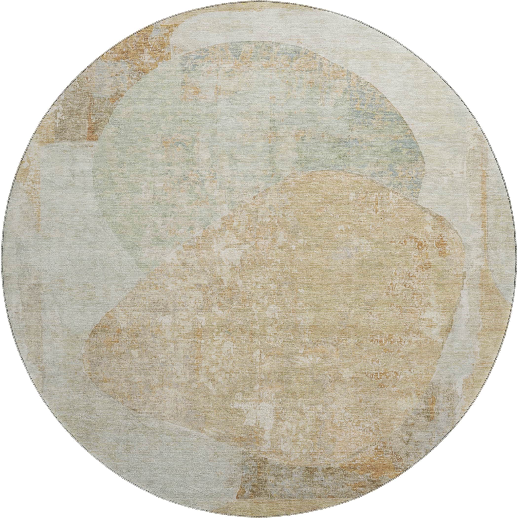 Jaipur Machine Washable Transitional Taupe Brown Rug 8' x 8' #shape_Round
